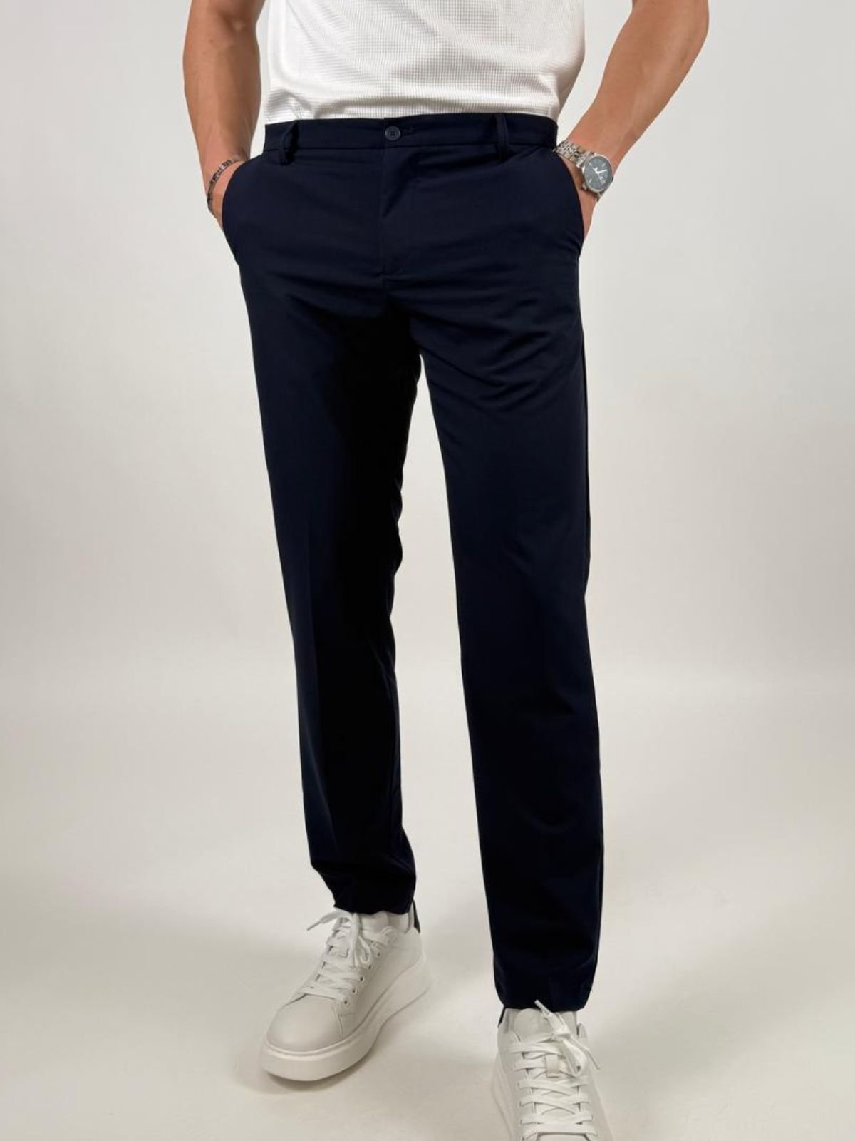 Pantalone chino in misto viscosa Uomo - Squad2 - World Fashion
