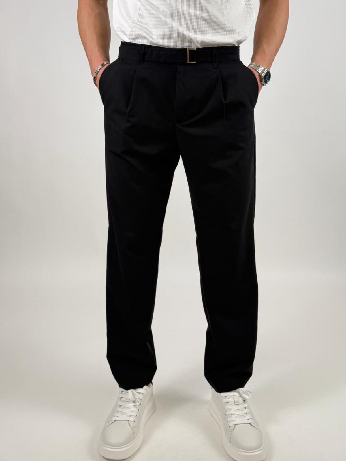 Pantalone chino in misto viscosa Uomo - Squad2 - World Fashion