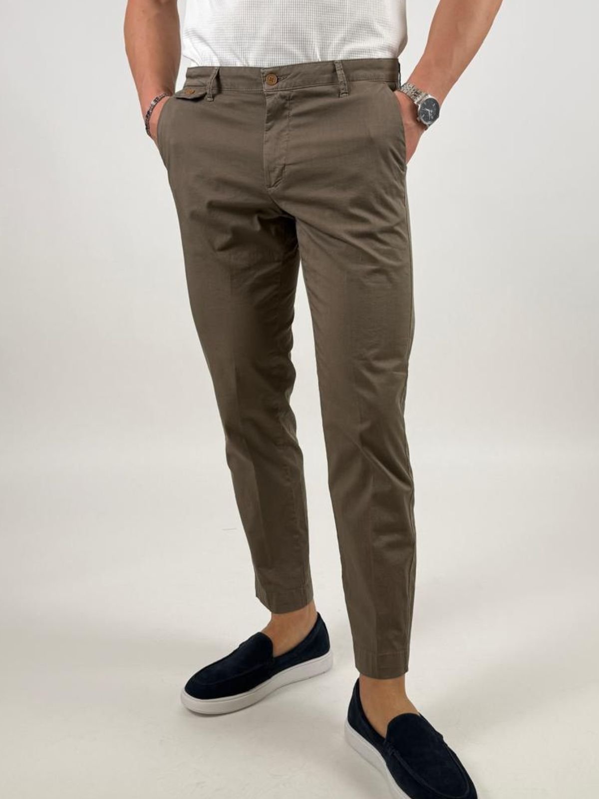Pantalone chino slim fit Uomo - Squad2 - World Fashion