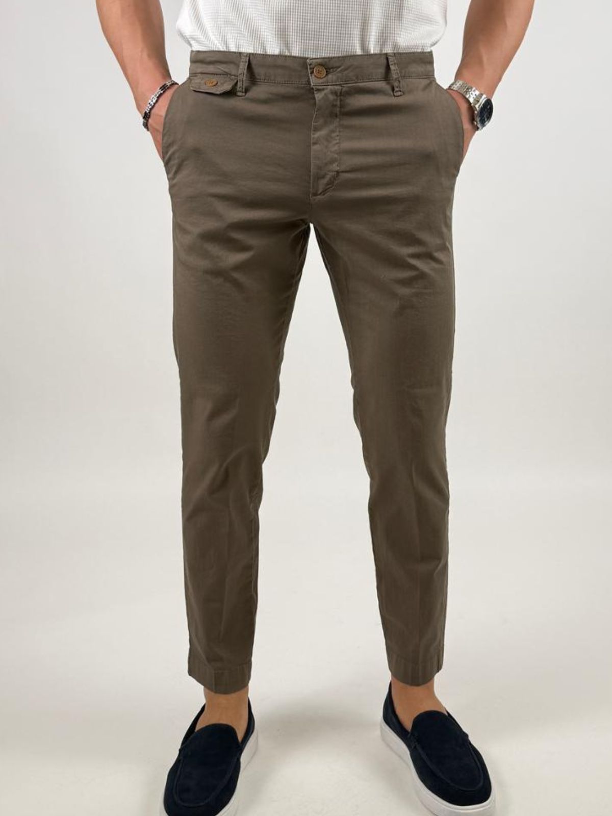 Pantalone chino slim fit Uomo - Squad2 - World Fashion