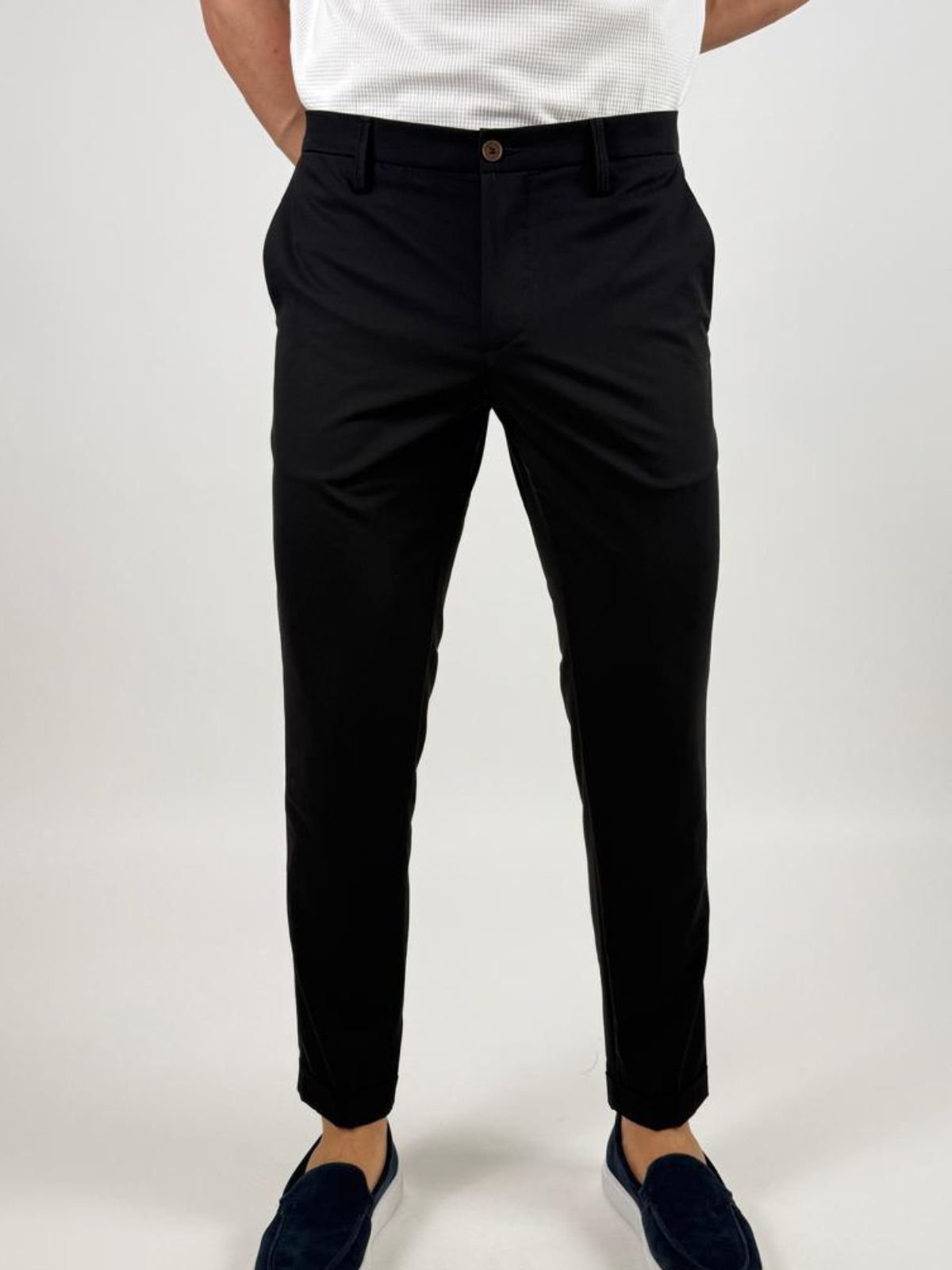 Pantalone Chino Slim fit. Vita media. Uomo - Squad2 - World Fashion