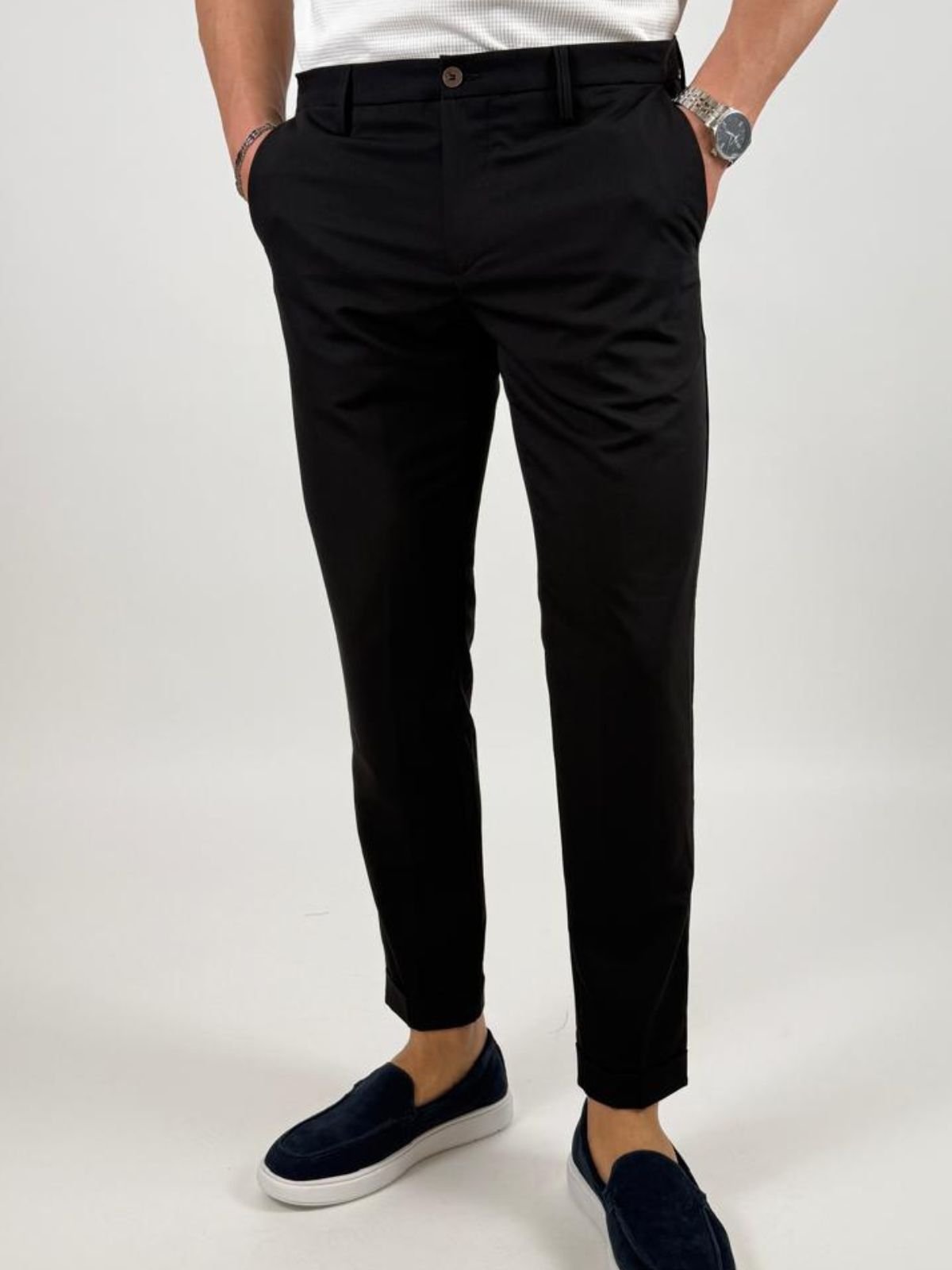 Pantalone Chino Slim fit. Vita media. Uomo - Squad2 - World Fashion