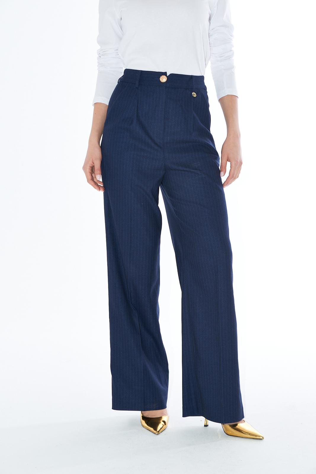 Pantalone Donna Chinos Con Elastico Vita Dietro Donna - Yes Zee - World Fashion