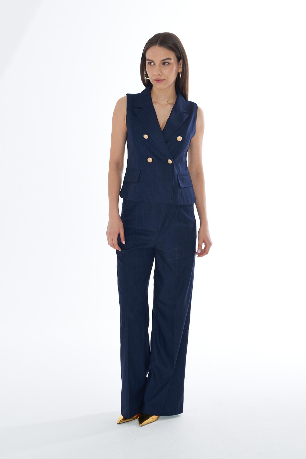 Pantalone Donna Chinos Con Elastico Vita Dietro Donna - Yes Zee - World Fashion