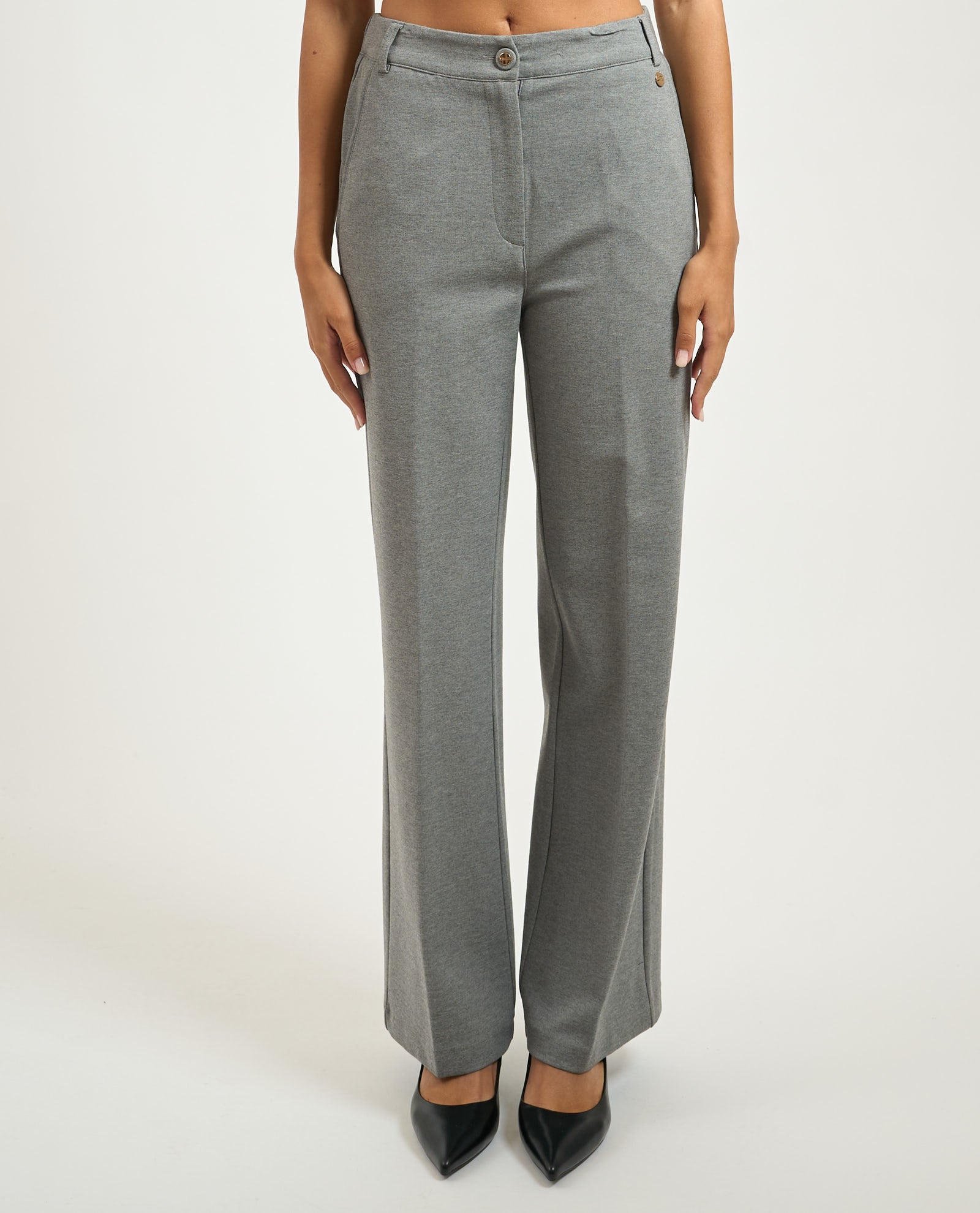 Pantalone Donna Palazzo In Punto Milano Donna - Yes Zee - World Fashion