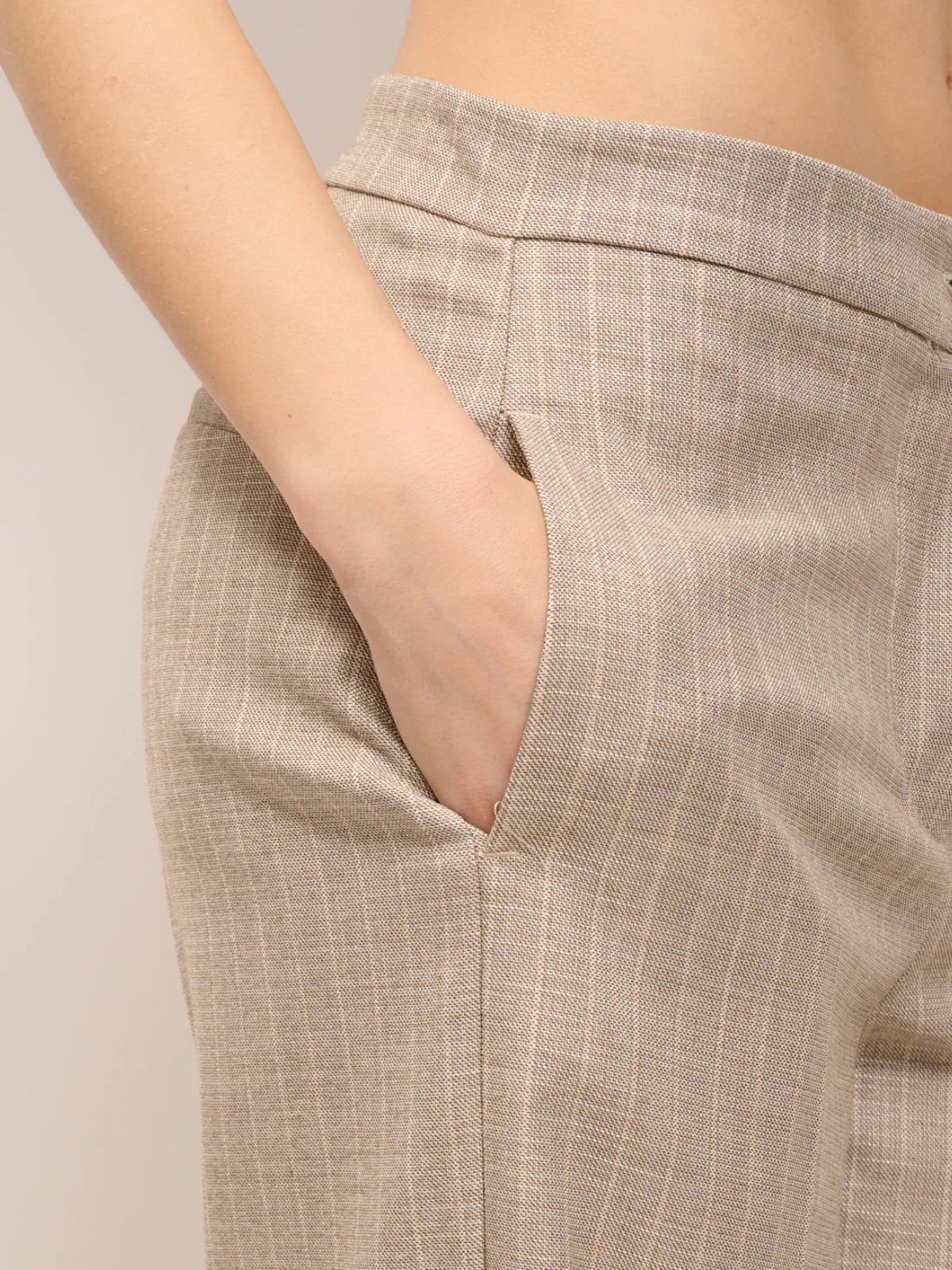 Pantalone dritto tasca chino gessato Donna - Vicolo - World Fashion
