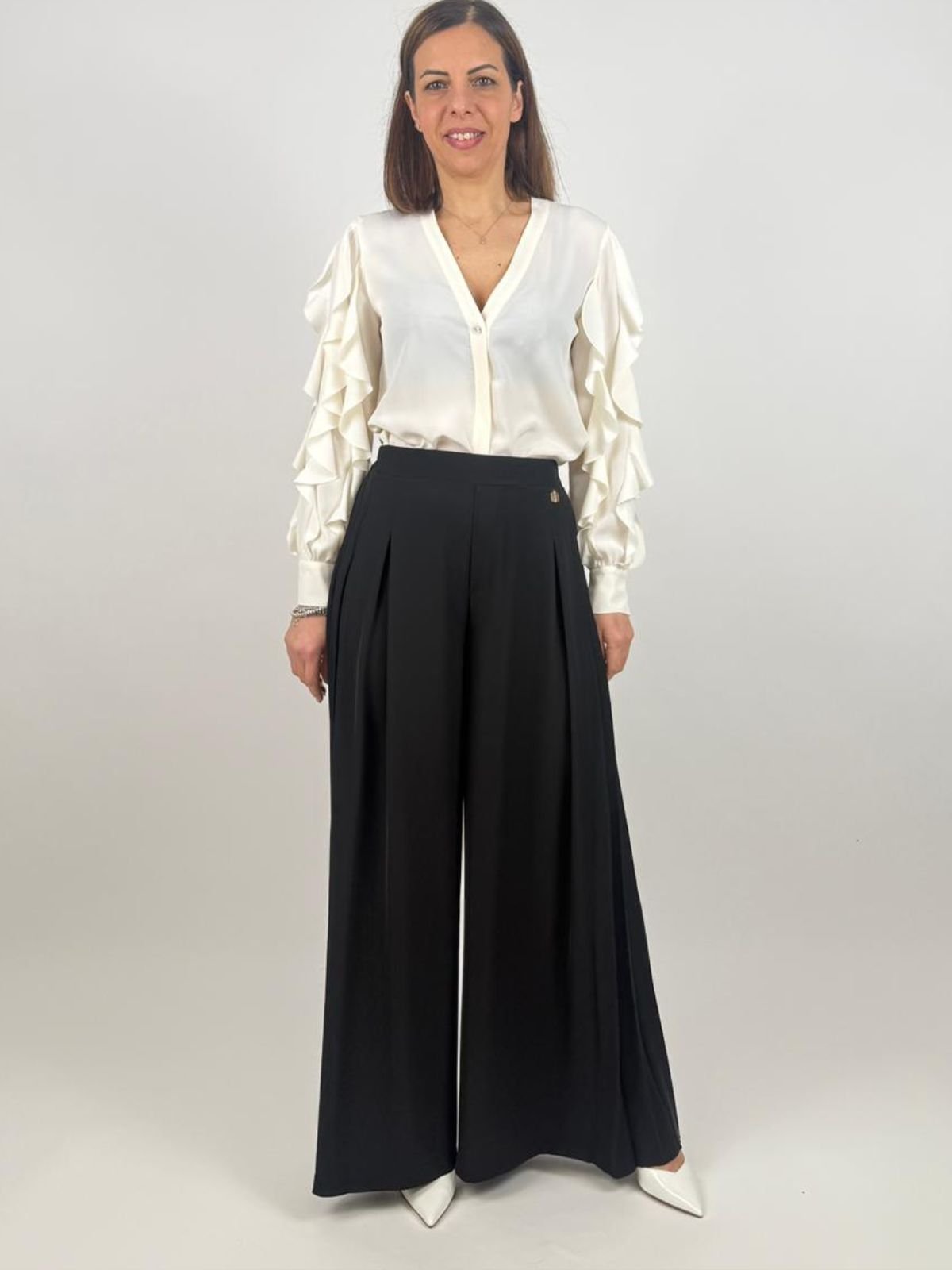 Pantalone flare a palazzo Donna - Fracomina - World Fashion
