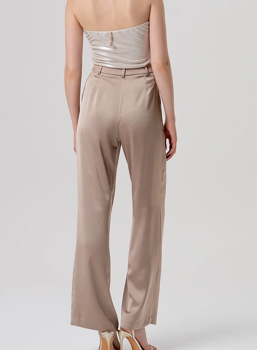 Pantalone flare a palazzo in raso Donna - Fracomina - World Fashion