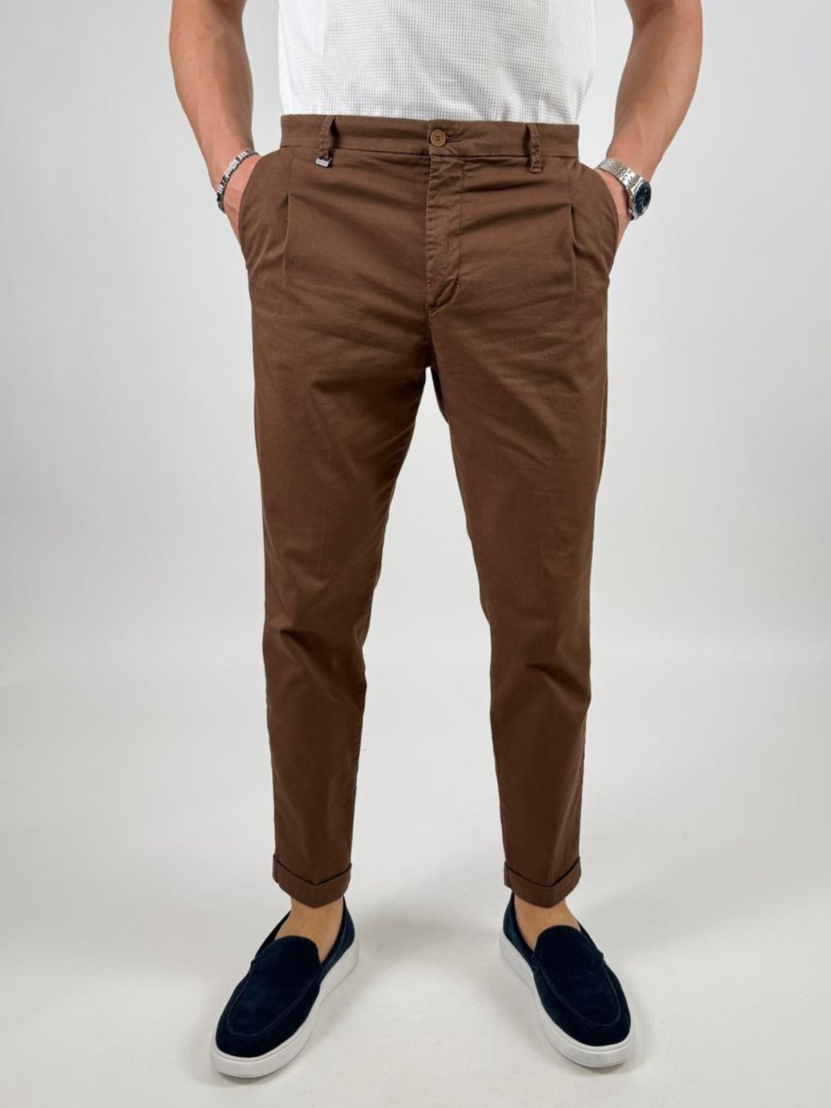 Pantalone in cotone Chino Uomo - Squad2 - World Fashion