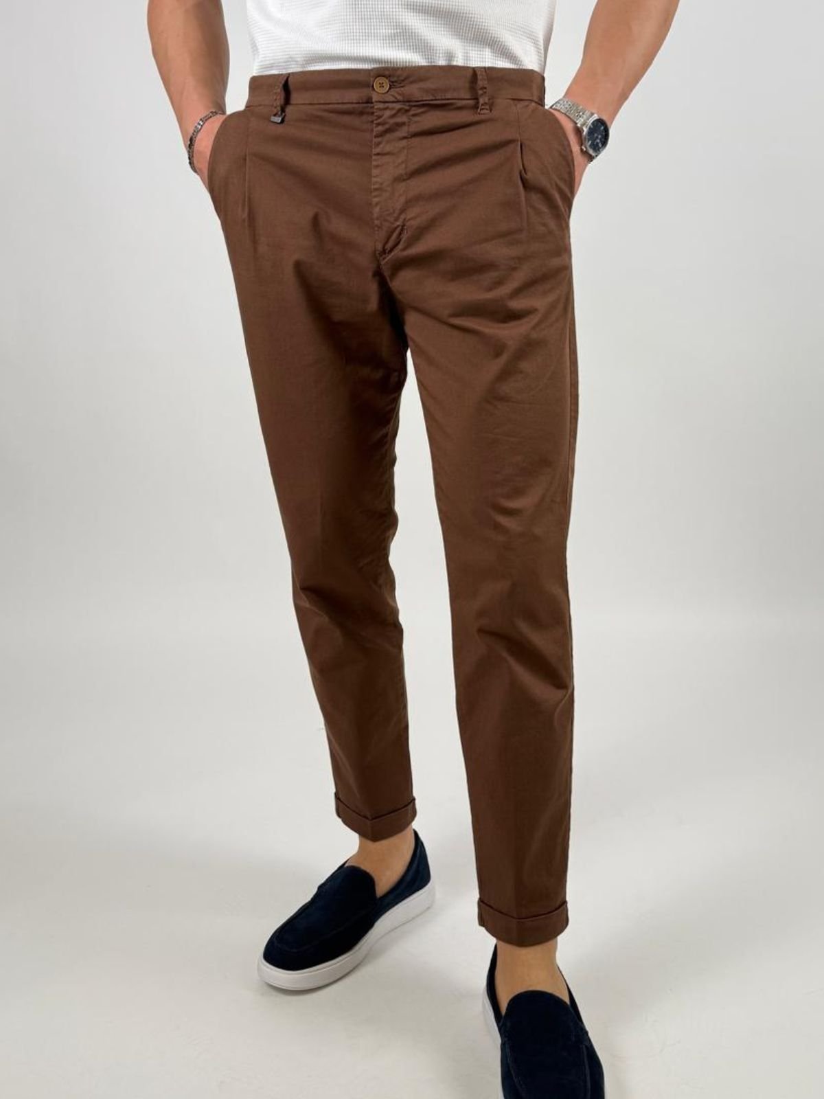 Pantalone in cotone Chino Uomo - Squad2 - World Fashion