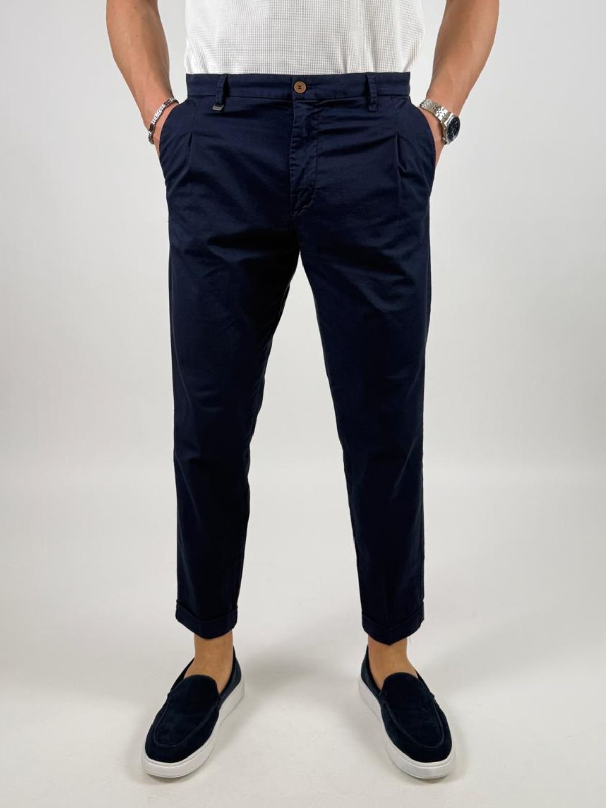 Pantalone in cotone Chino Uomo - Squad2 - World Fashion