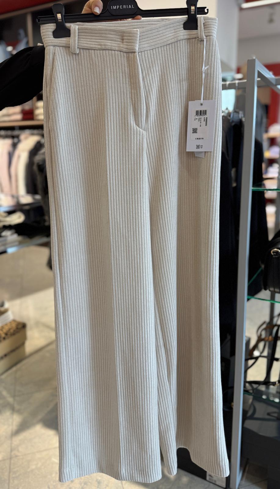 Pantalone in tessuto costinato Donna - IMPERIAL - P9990065U - World Fashion