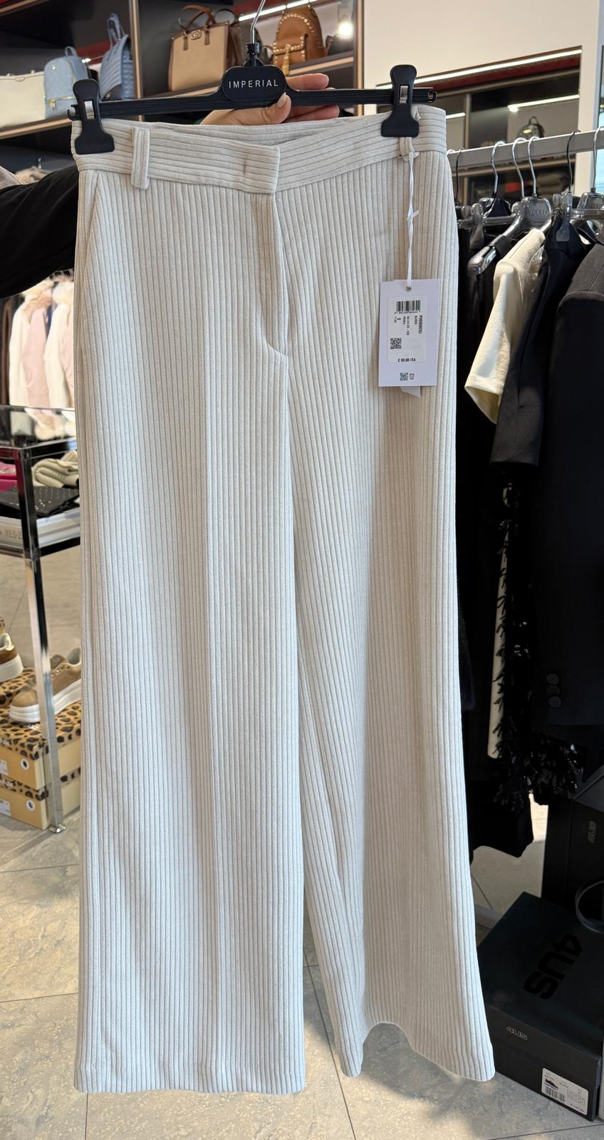 Pantalone in tessuto costinato Donna - IMPERIAL - P9990065U - World Fashion