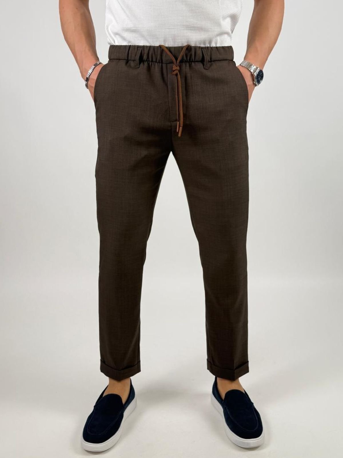 Pantalone jogger con coulisse Uomo - Squad2 - World Fashion