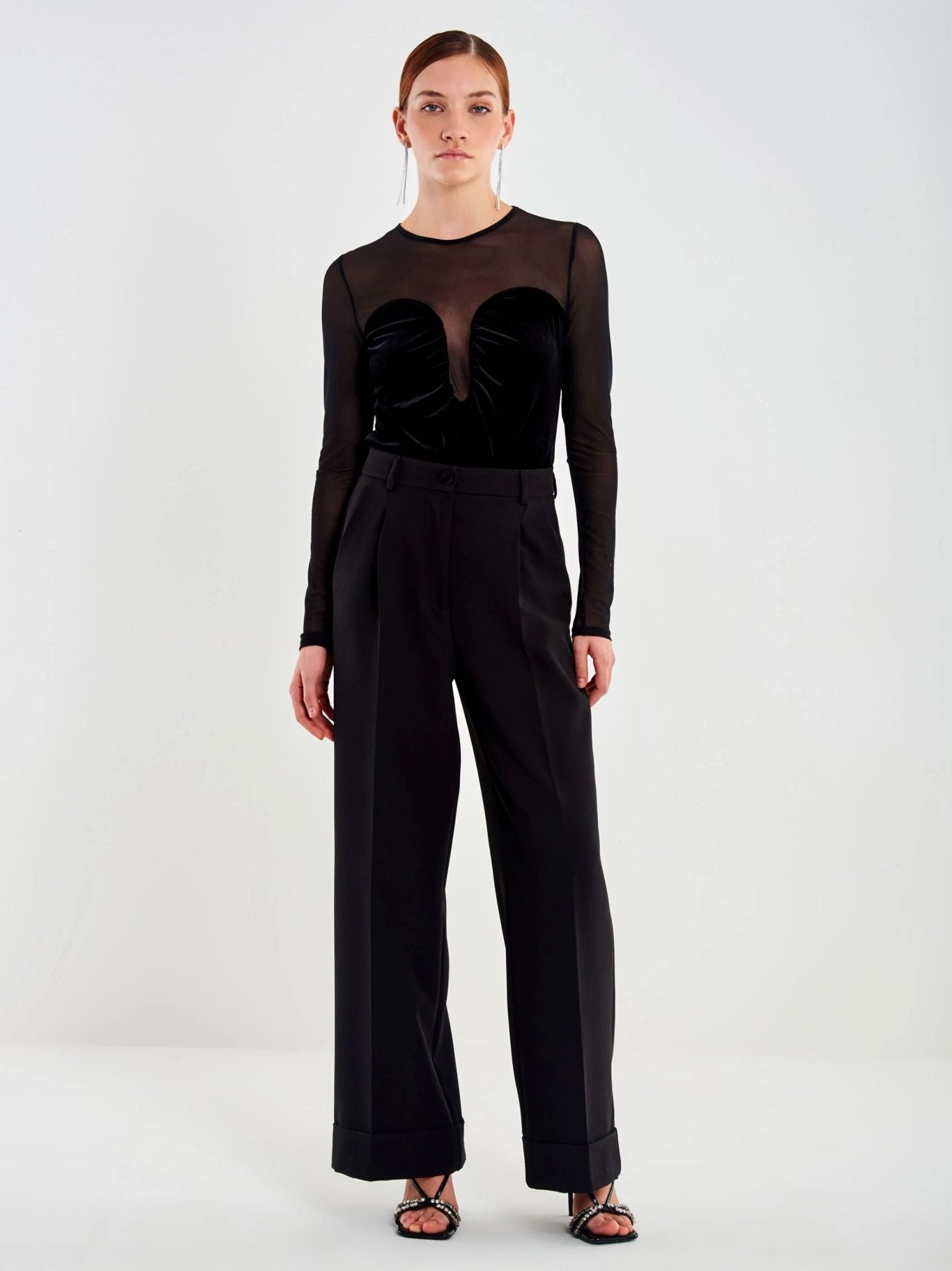 Pantalone Maxi Piega e Risvolto - VICOLO - TF0419 - World Fashion