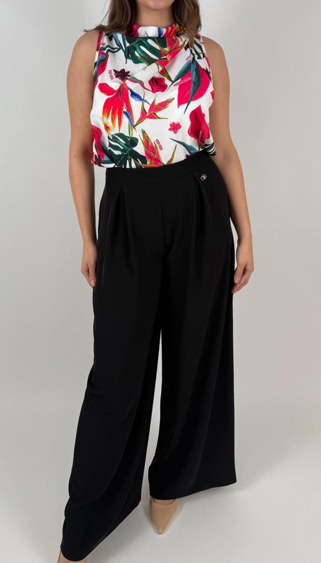 Pantalone Palazzo Donna - Yes Zee - World Fashion