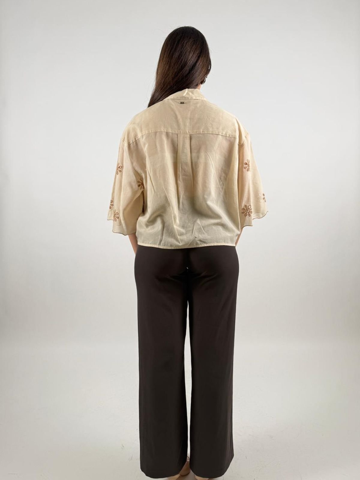 Pantalone palazzo vestibilità morbida vita media Donna - Imperial - World Fashion