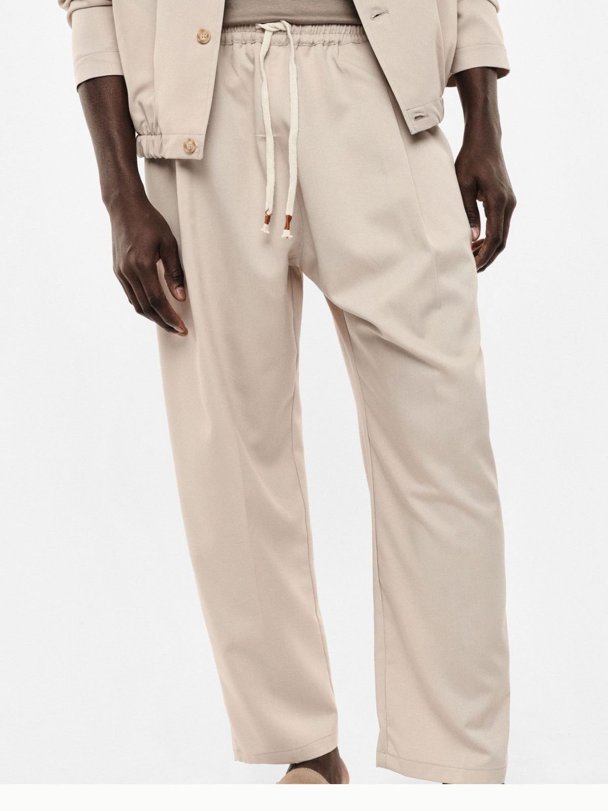 Pantalone regular - fit vita media con coulisse Uomo - Imperial - World Fashion