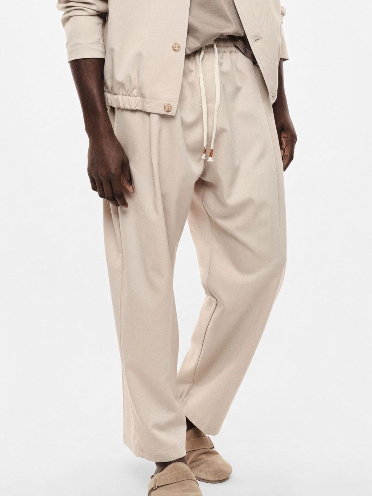 Pantalone regular - fit vita media con coulisse Uomo - Imperial - World Fashion