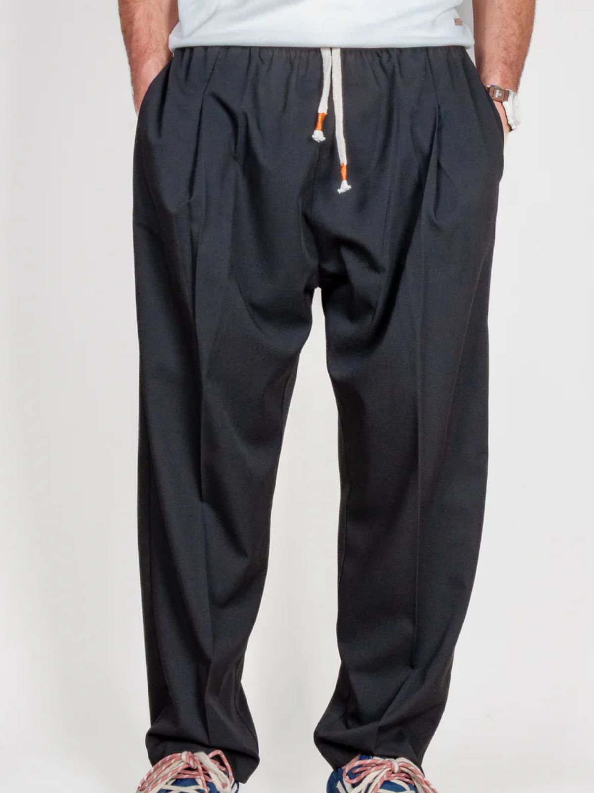 Pantalone regular - fit vita media con coulisse Uomo - Imperial - World Fashion