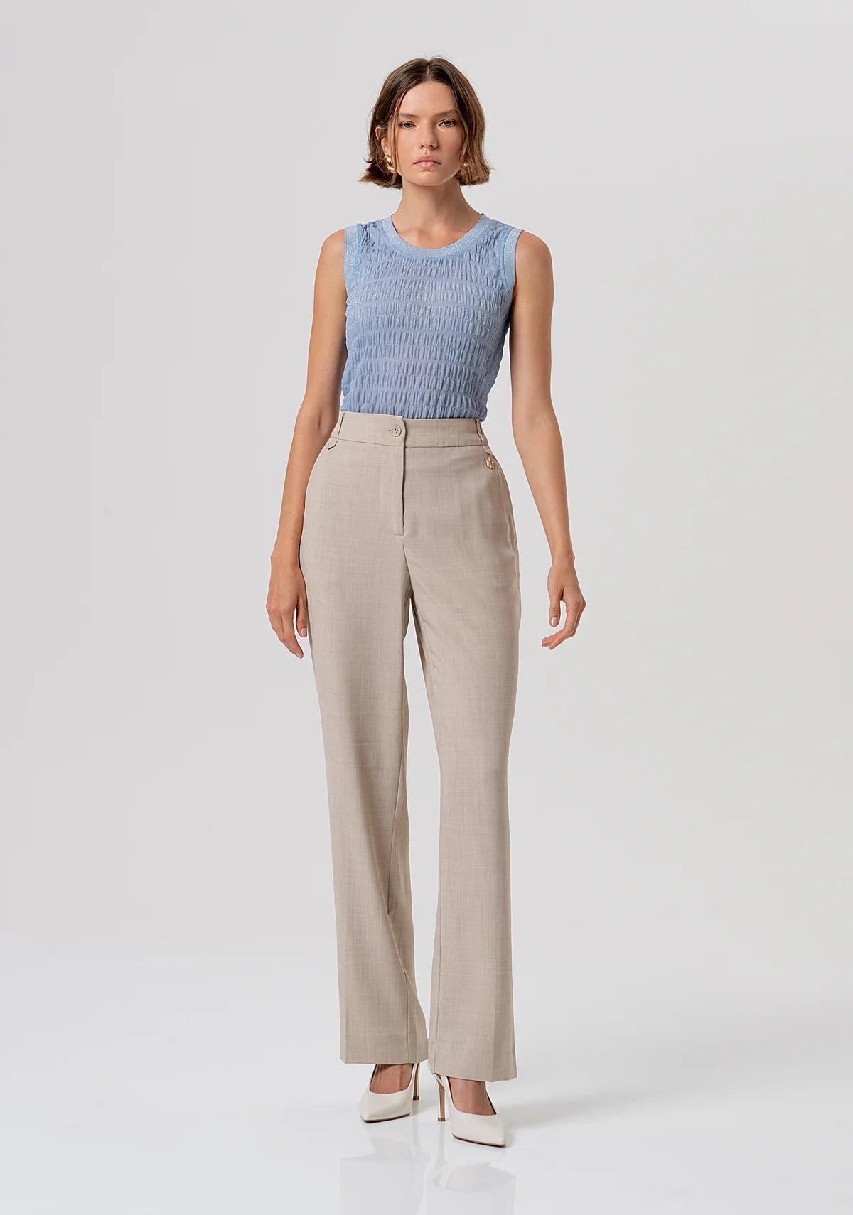 Pantalone regular modello chino Donna - Fracomina - World Fashion