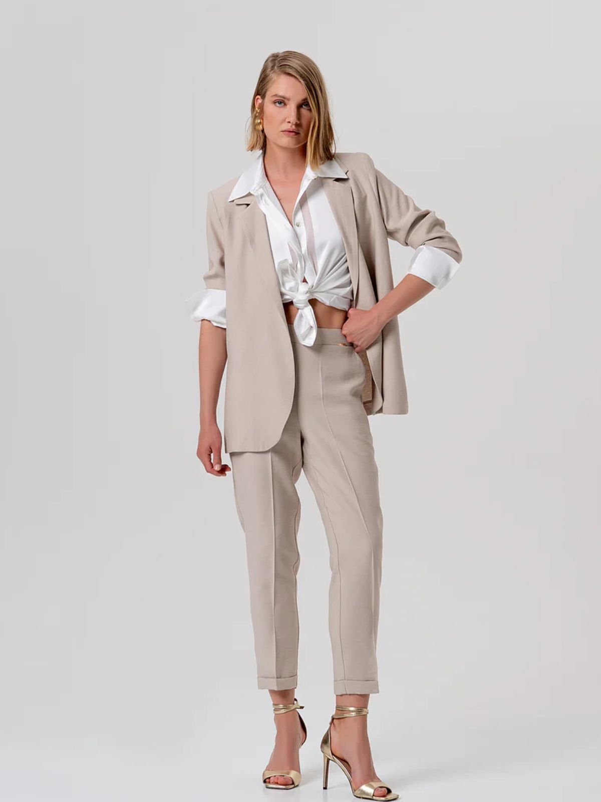 Pantalone regular modello chino Donna - Fracomina - World Fashion