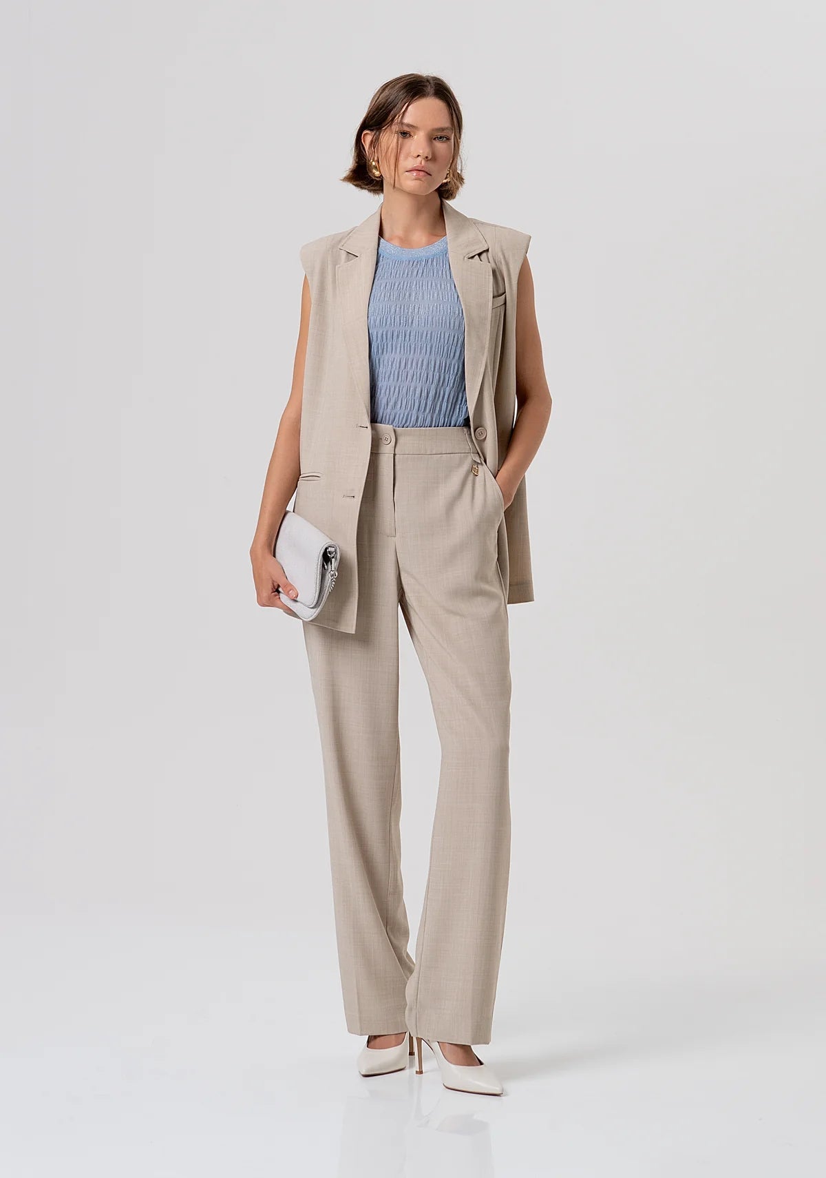 Pantalone regular modello chino Donna - Fracomina - World Fashion