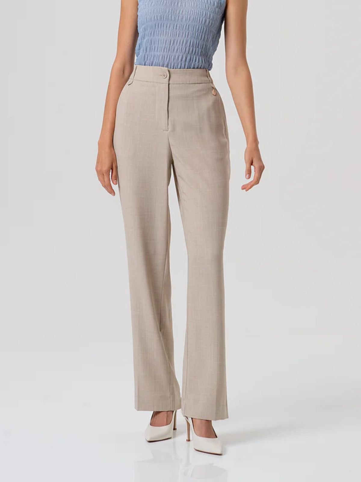 Pantalone regular modello chino Donna - Fracomina - World Fashion