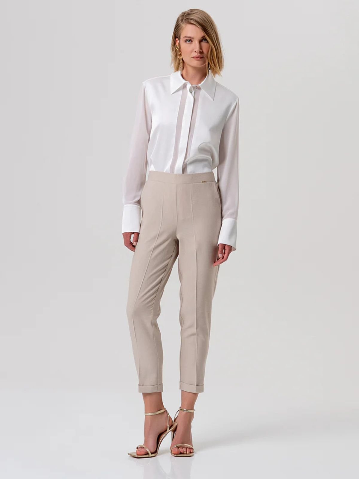 Pantalone regular modello chino Donna - Fracomina - World Fashion