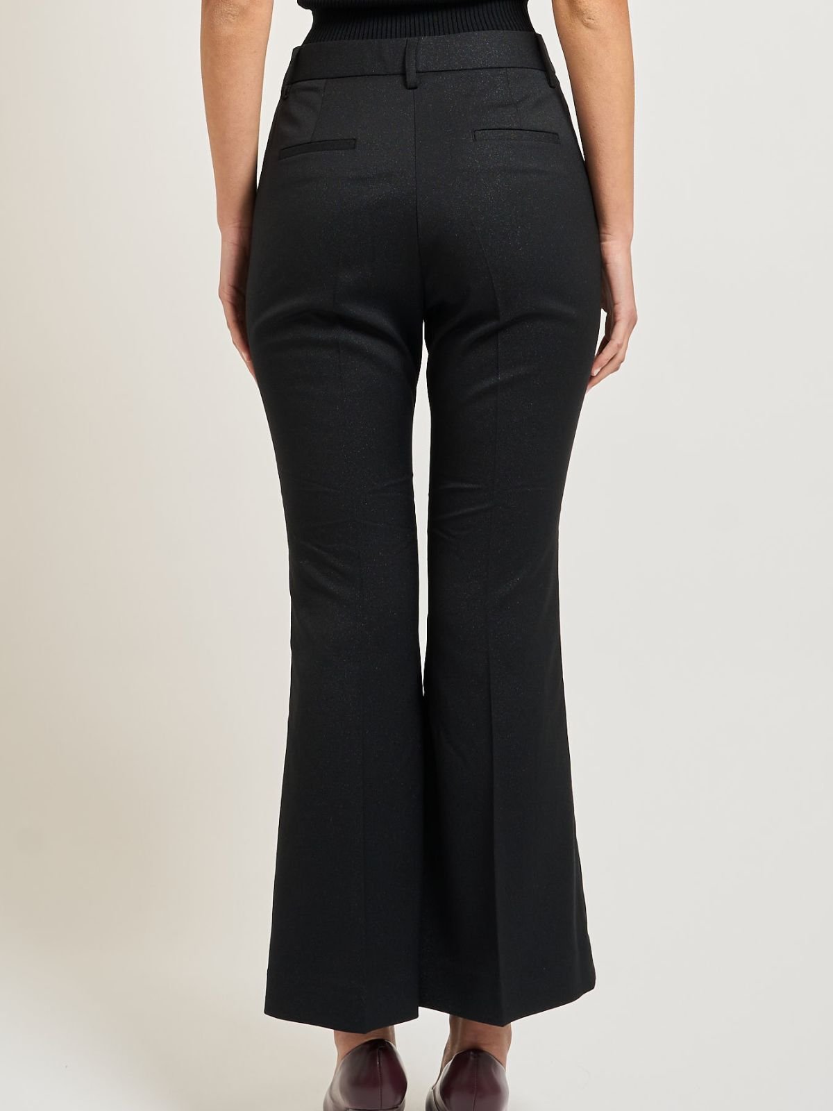 Pantalone zampetta in misto cotone chiusura con bottone e zip Donna - Yes Zee - World Fashion