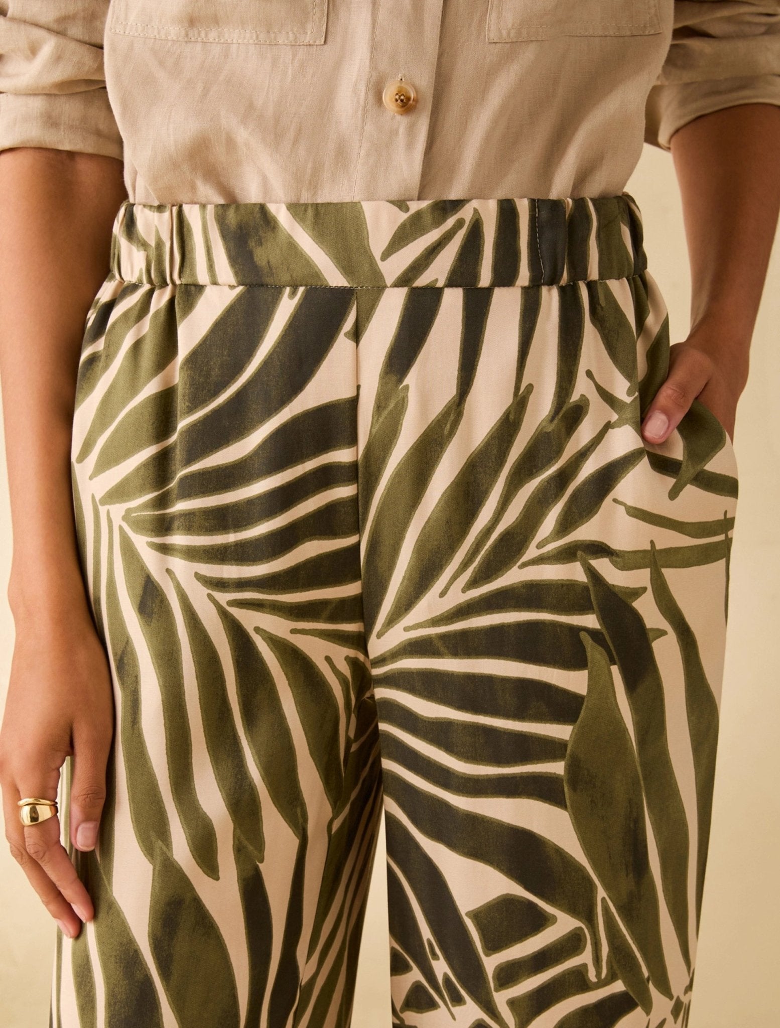 Pantaloni Ampi In Twill Fluido Donna - PennyBlack - World Fashion