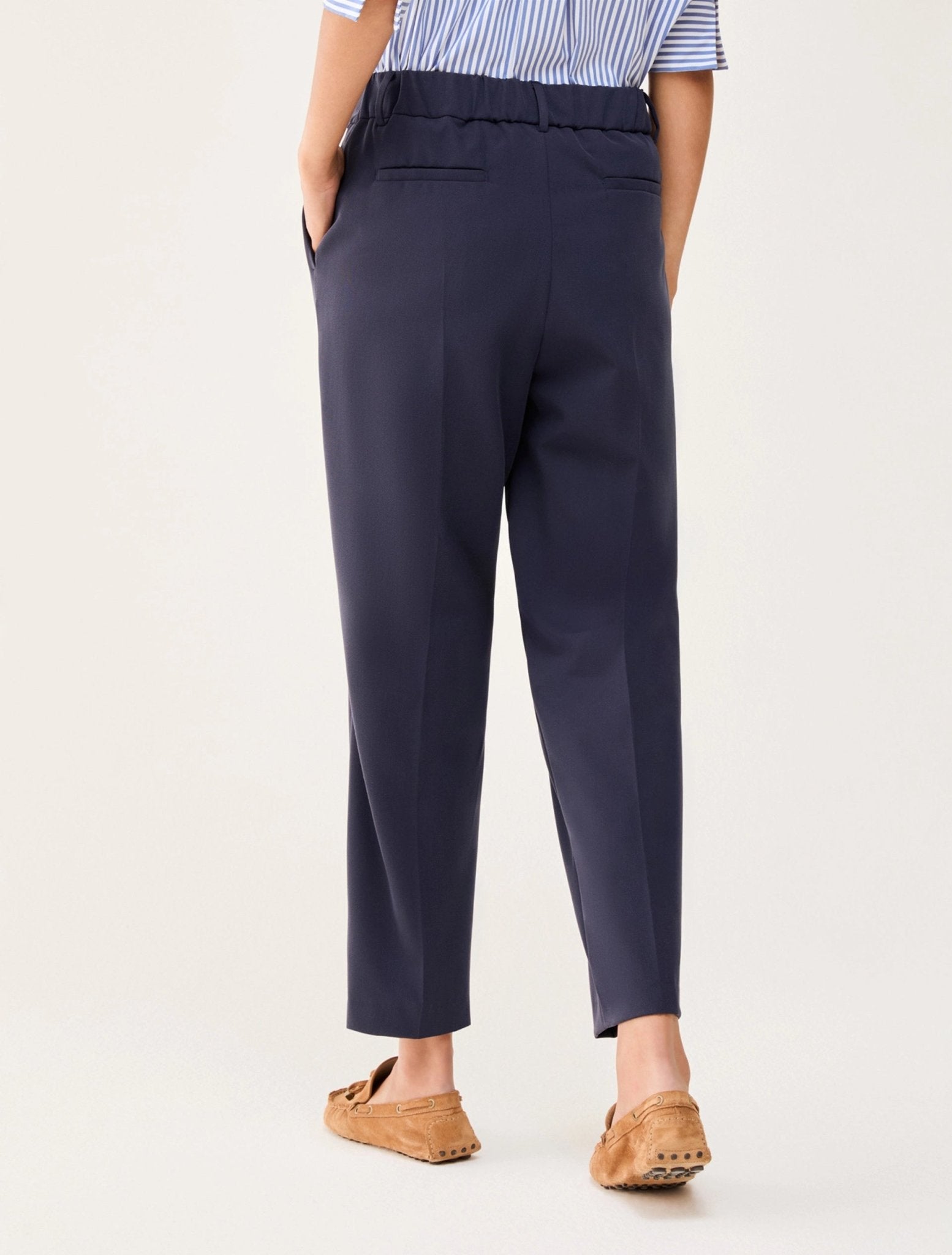 Pantaloni carrot fit in twill Donna - PennyBlack - World Fashion