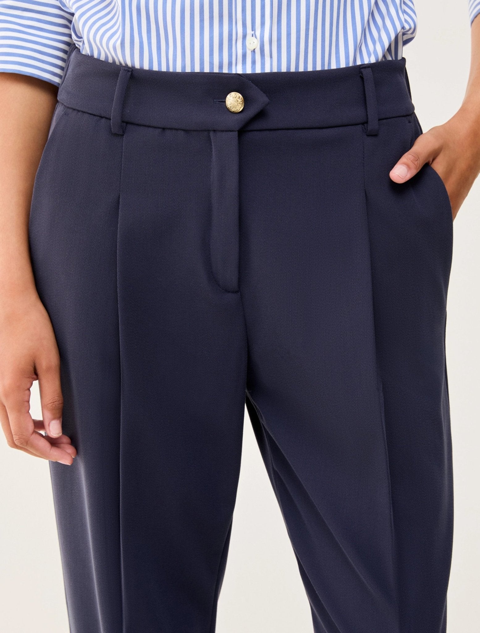 Pantaloni carrot fit in twill Donna - PennyBlack - World Fashion
