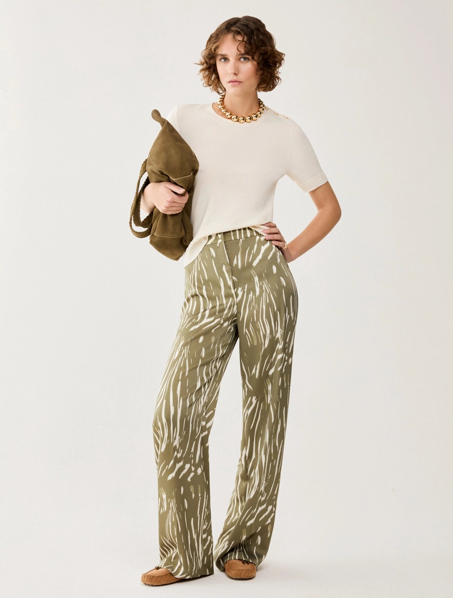Pantaloni In Doppio Raso Donna - PennyBlack - World Fashion