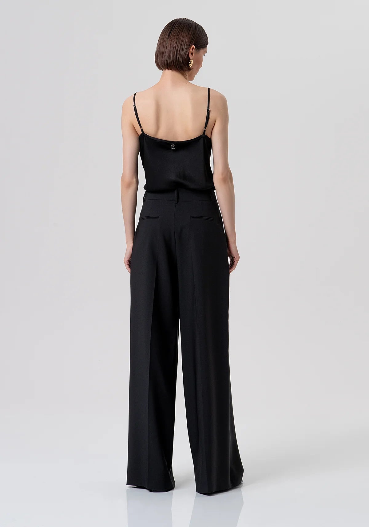 Pantaloni Sartoriali a Vita Alta e Gamba Ampia Donna - Fracomina - World Fashion