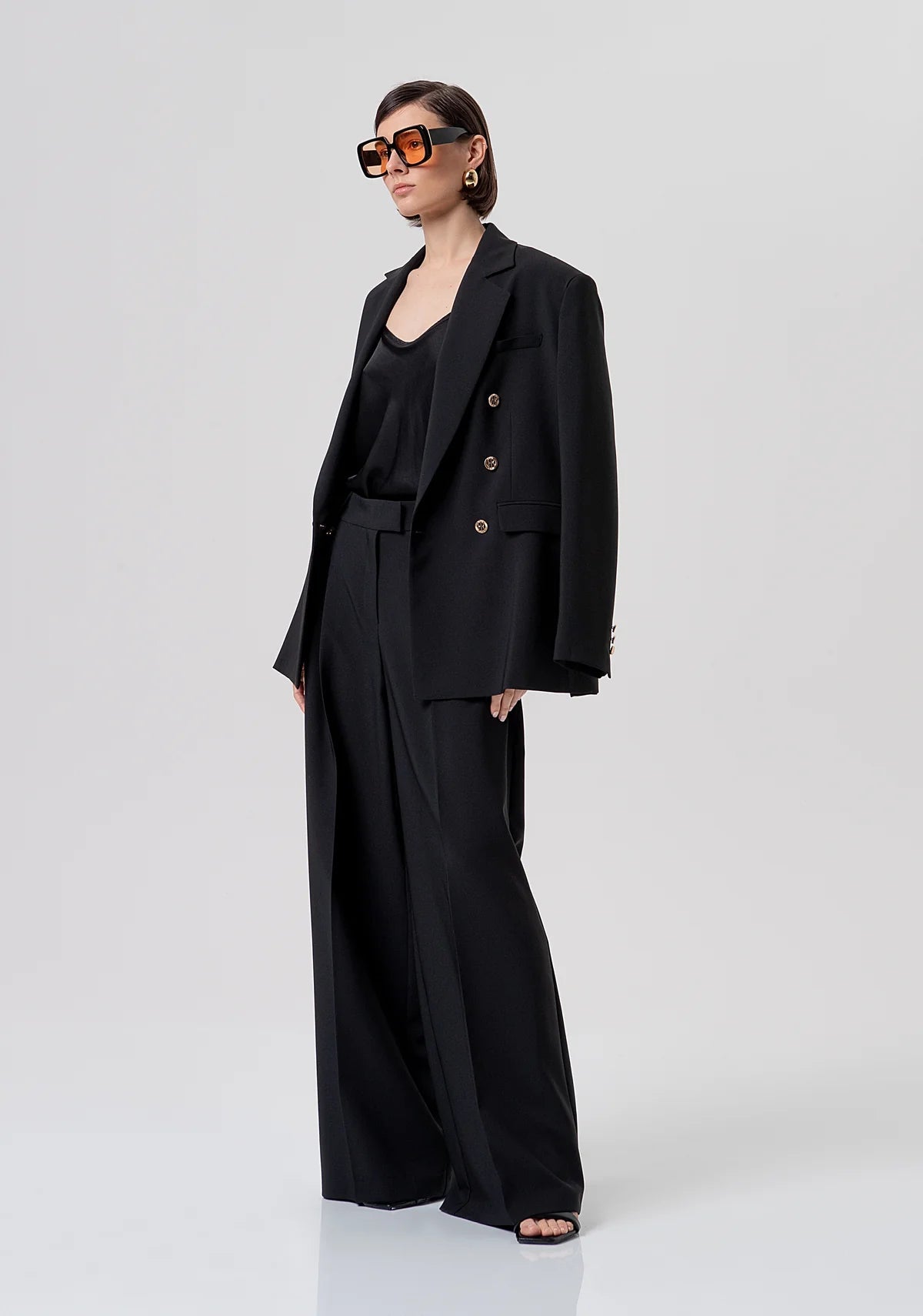 Pantaloni Sartoriali a Vita Alta e Gamba Ampia Donna - Fracomina - World Fashion