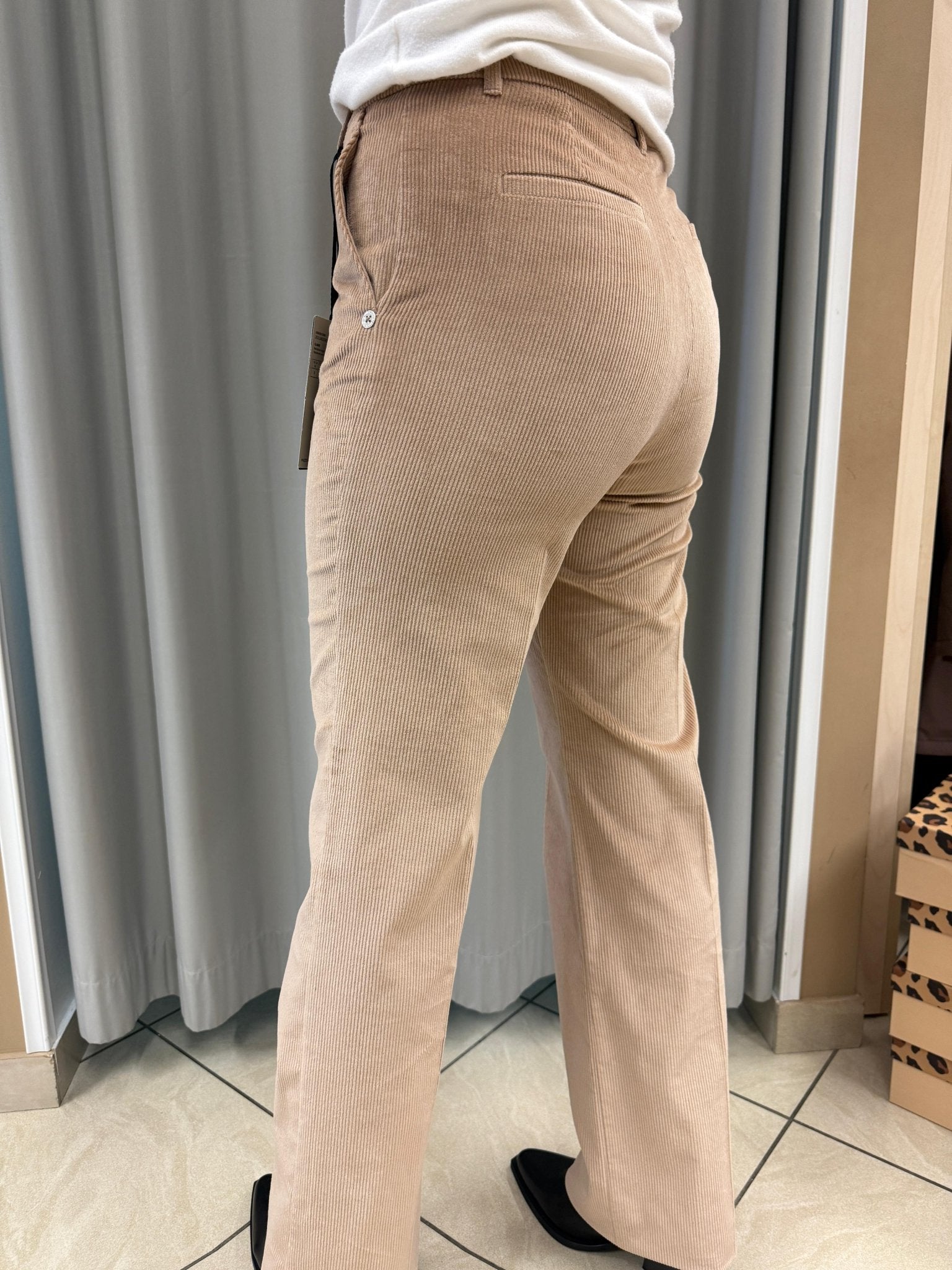 Pantaloni straight fit in velluto - PENNYBLACK - OBOLO - World Fashion