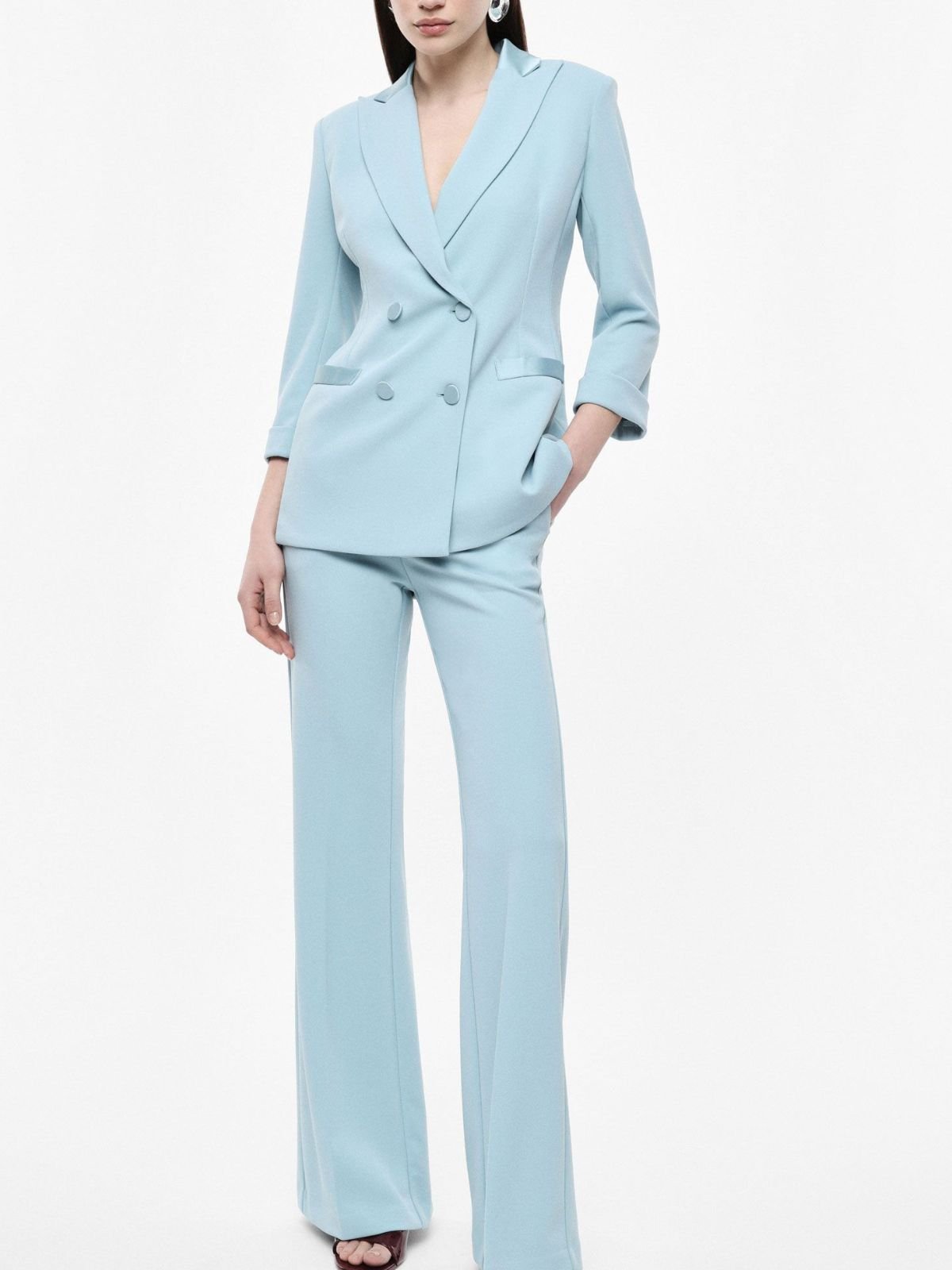 Pantalonie flare sartoriali vita alta pinces Donna - Imperial - World Fashion