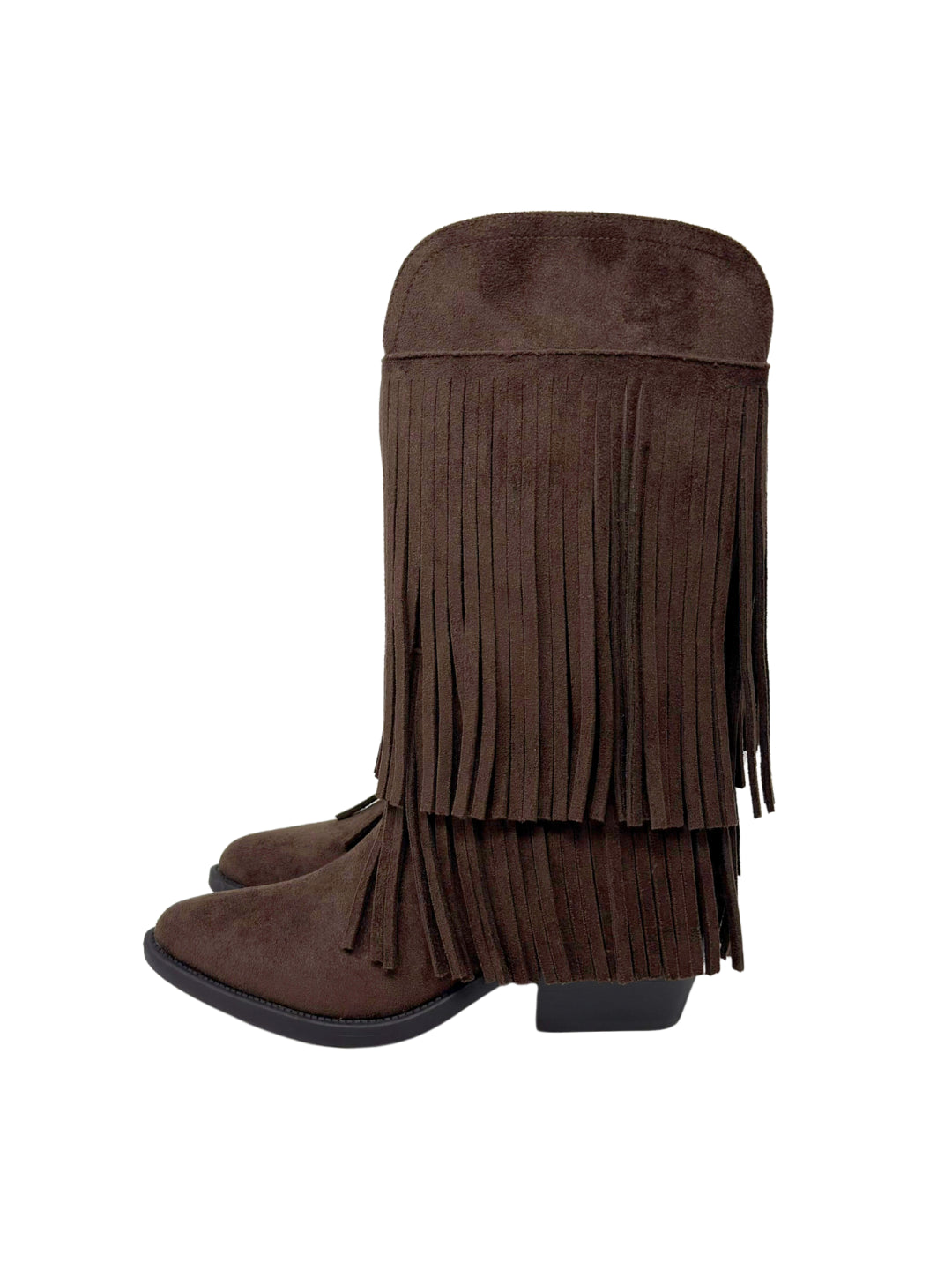 Gold&Gold - Stivale scamosciato con frange - Donna