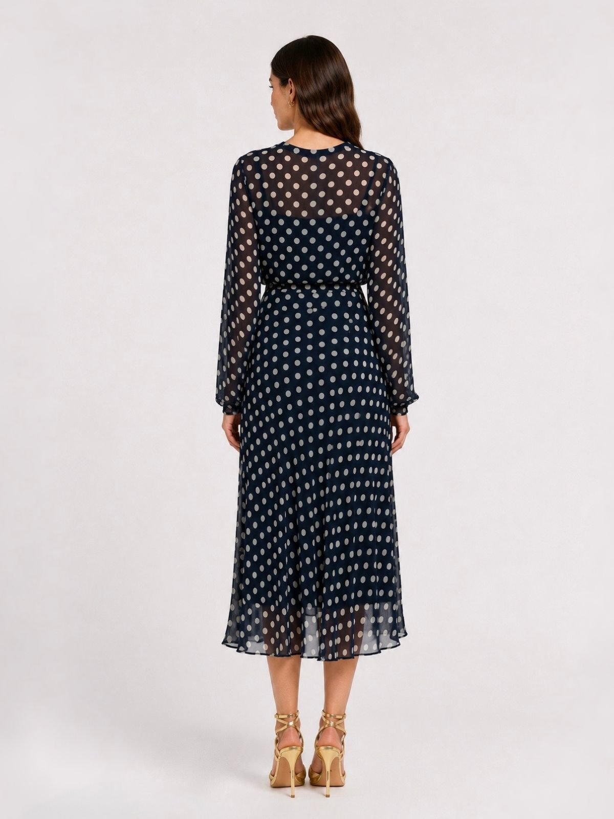 PennyBlack - Abito Midi Georgette Pois - Donna - World Fashion
