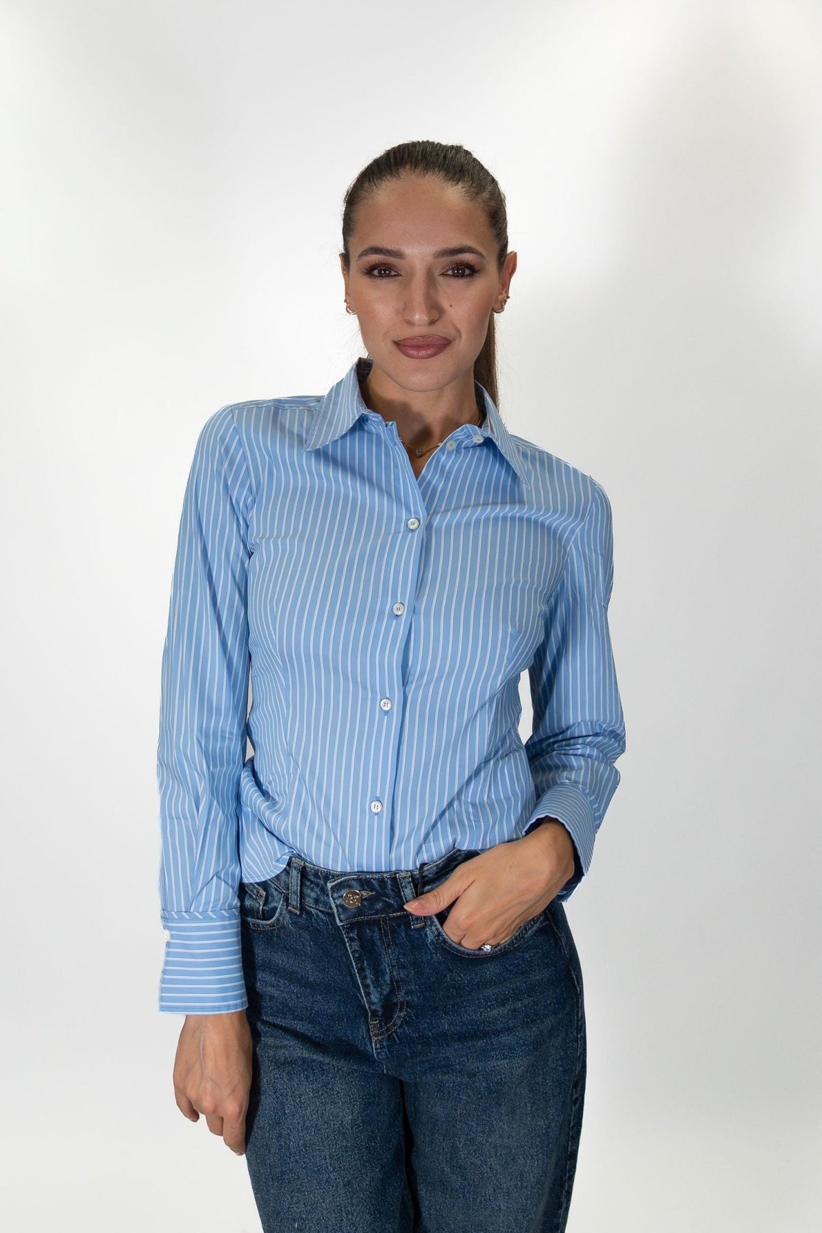 PennyBlack - Camicia slim fit in popeline - Donna - World Fashion