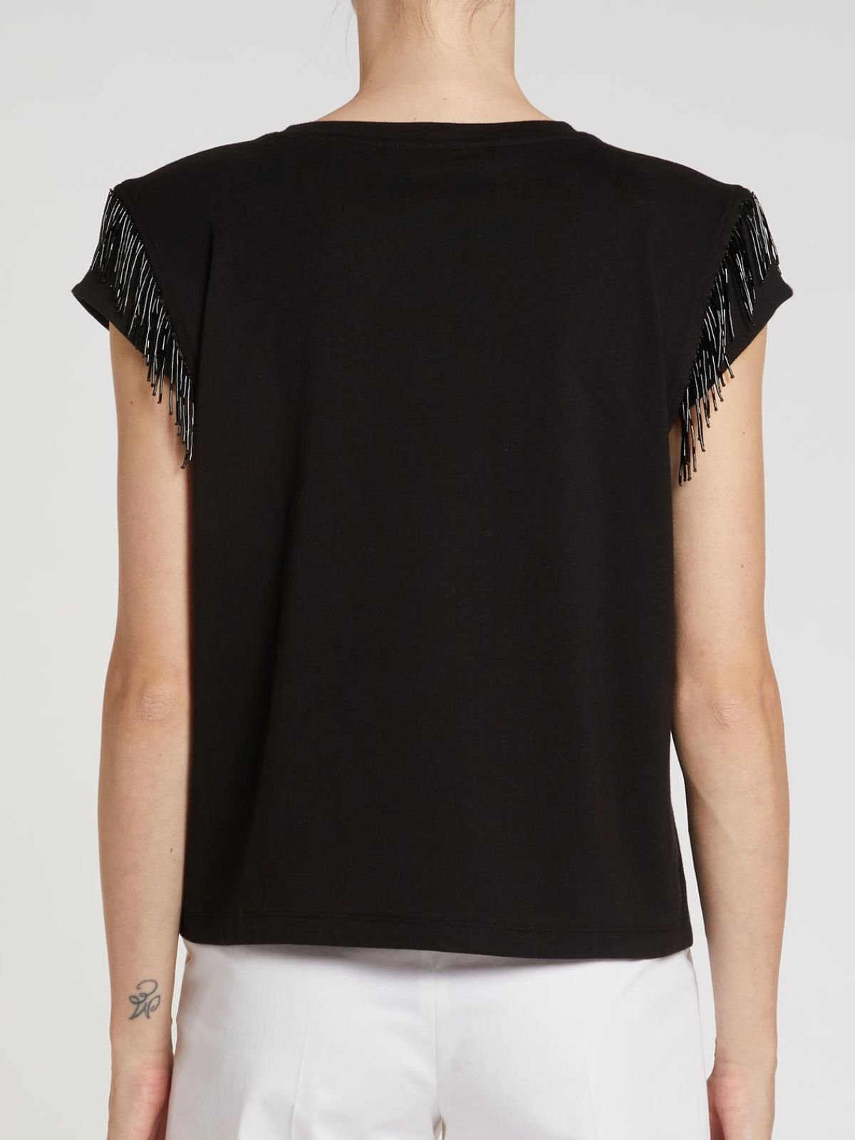 PennyBlack - T-shirt Con Frangia Di Perline - Donna - World Fashion