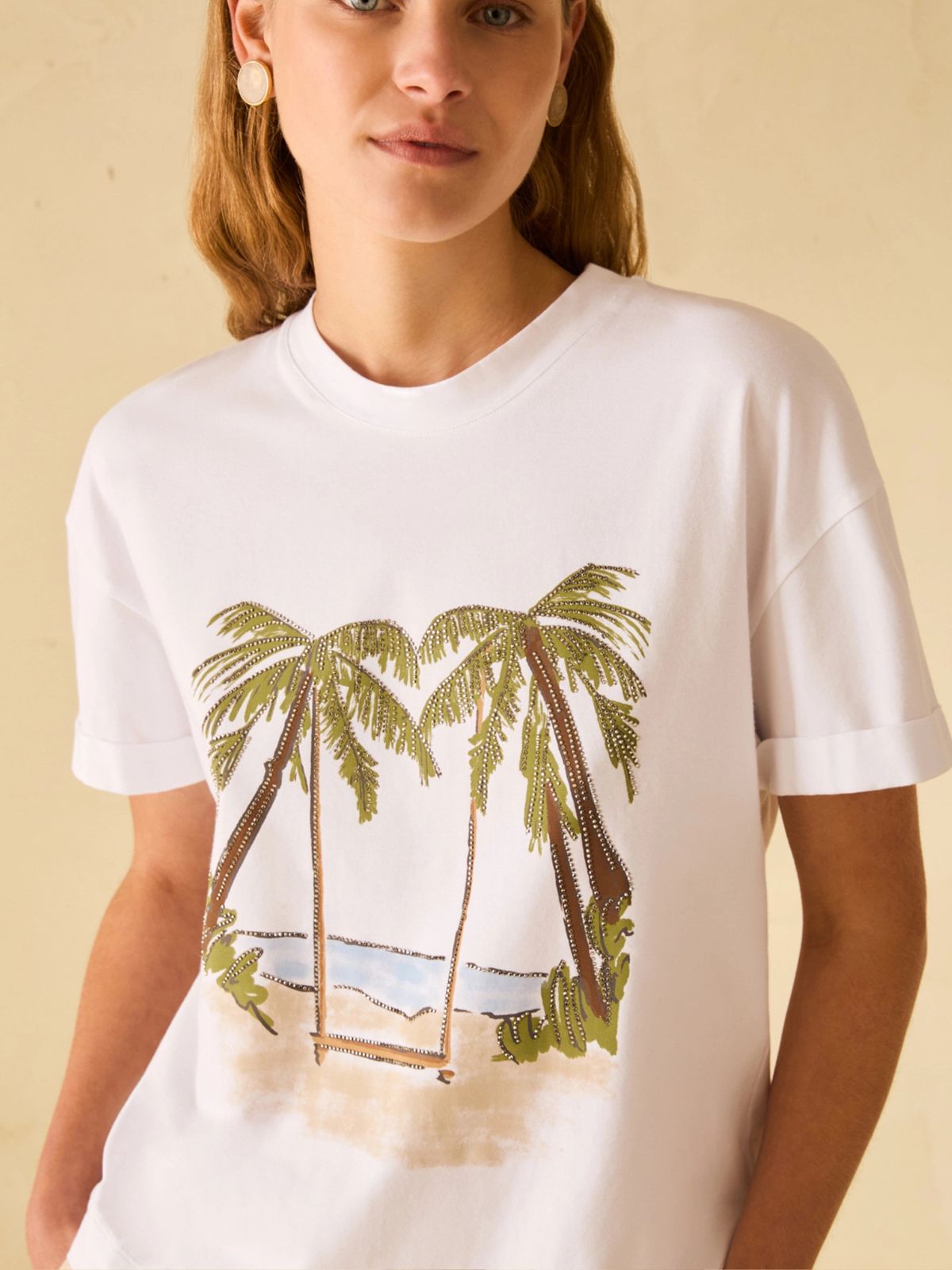 PennyBlack - T-Shirt Con Stampa E Strass - Donna - World Fashion