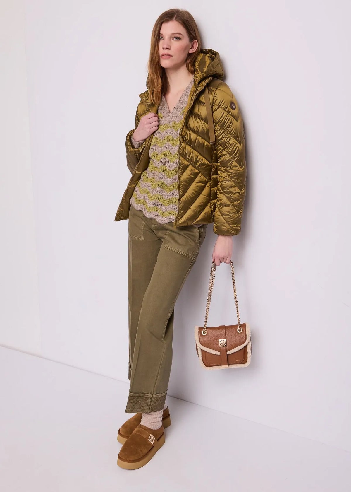 Gaudì - Piumino in nylon con cappuccio - Donna