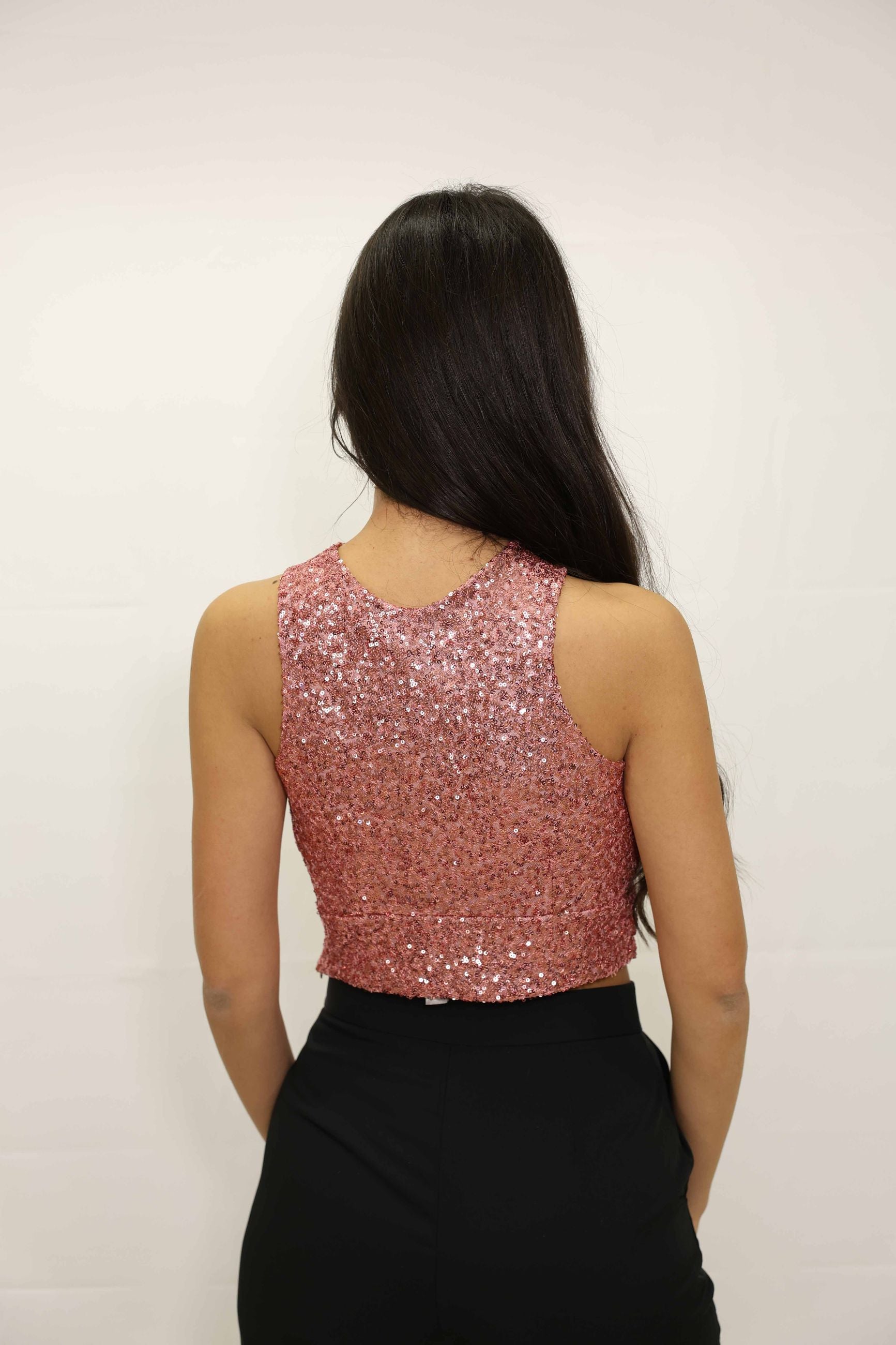 Top Sfiancato paillettes Donna - Rinascimento