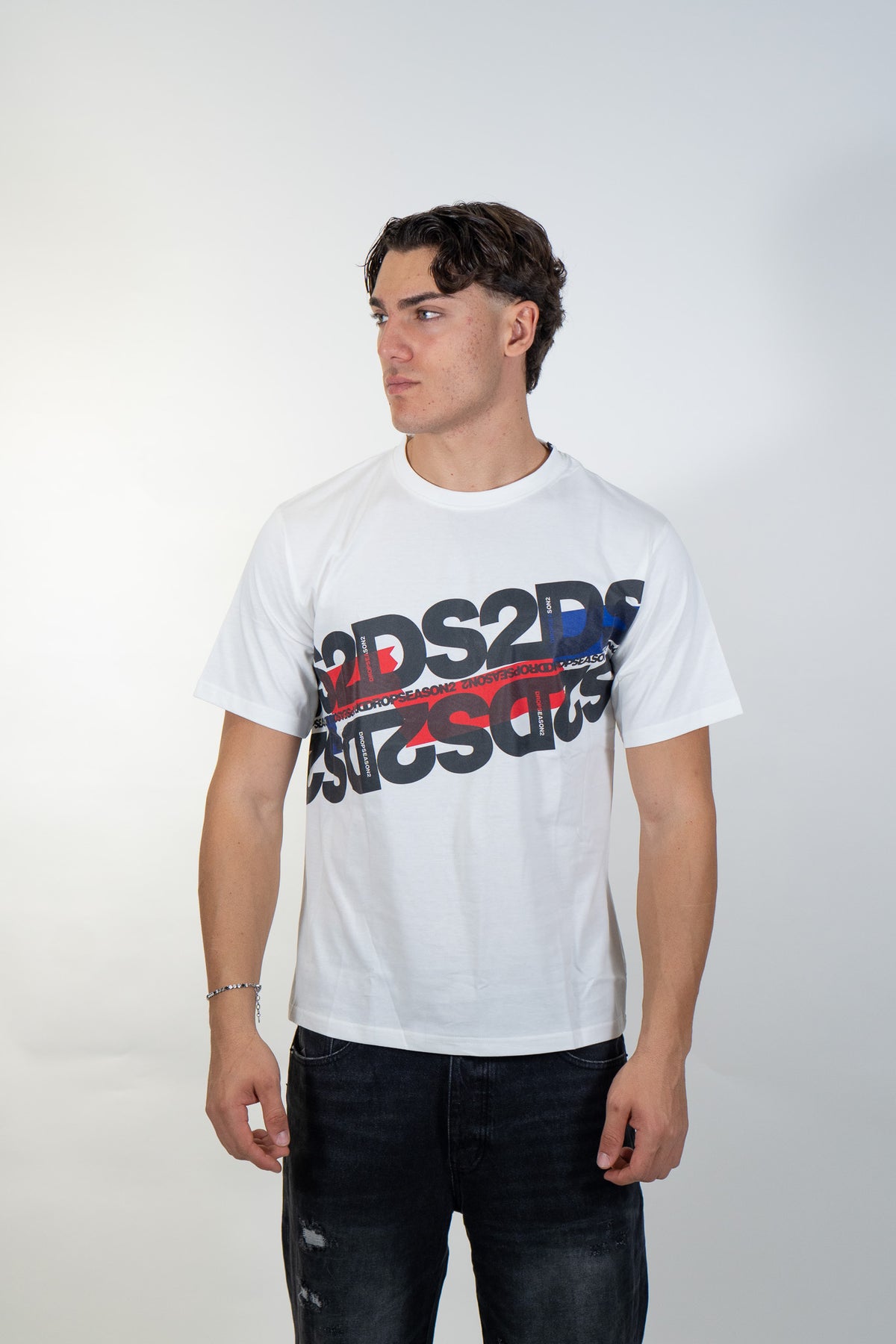 Ds2 - T-Shirt logo multicolor - Uomo