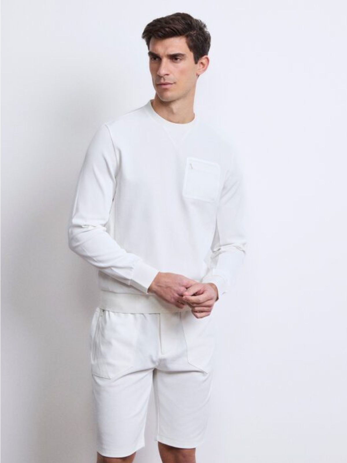 Markup - Felpa Piquet G/C Tasca Petto - Uomo