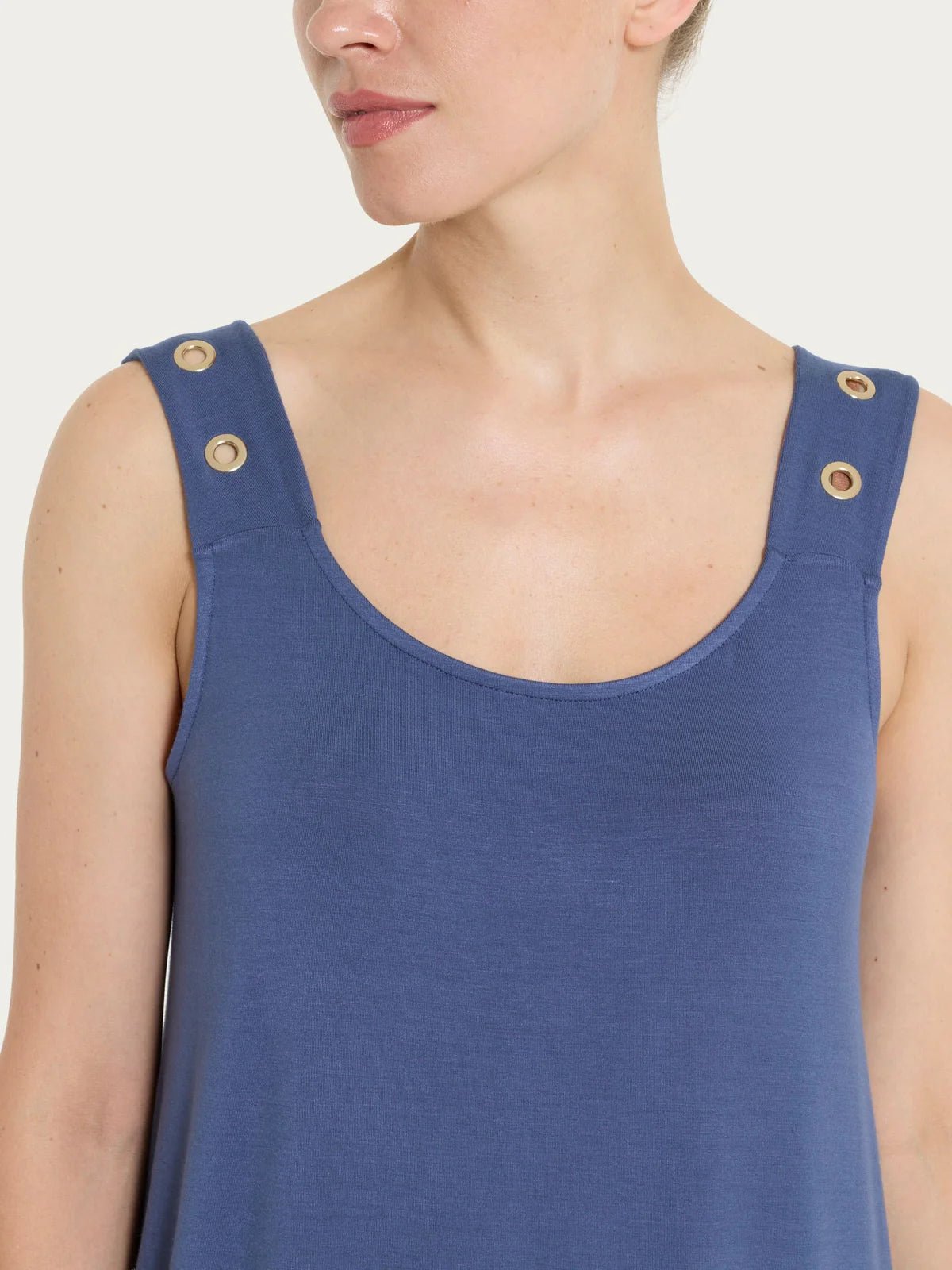 Ragno - Abito Smanicato con occhielli in Viscosa Summer - Donna - World Fashion