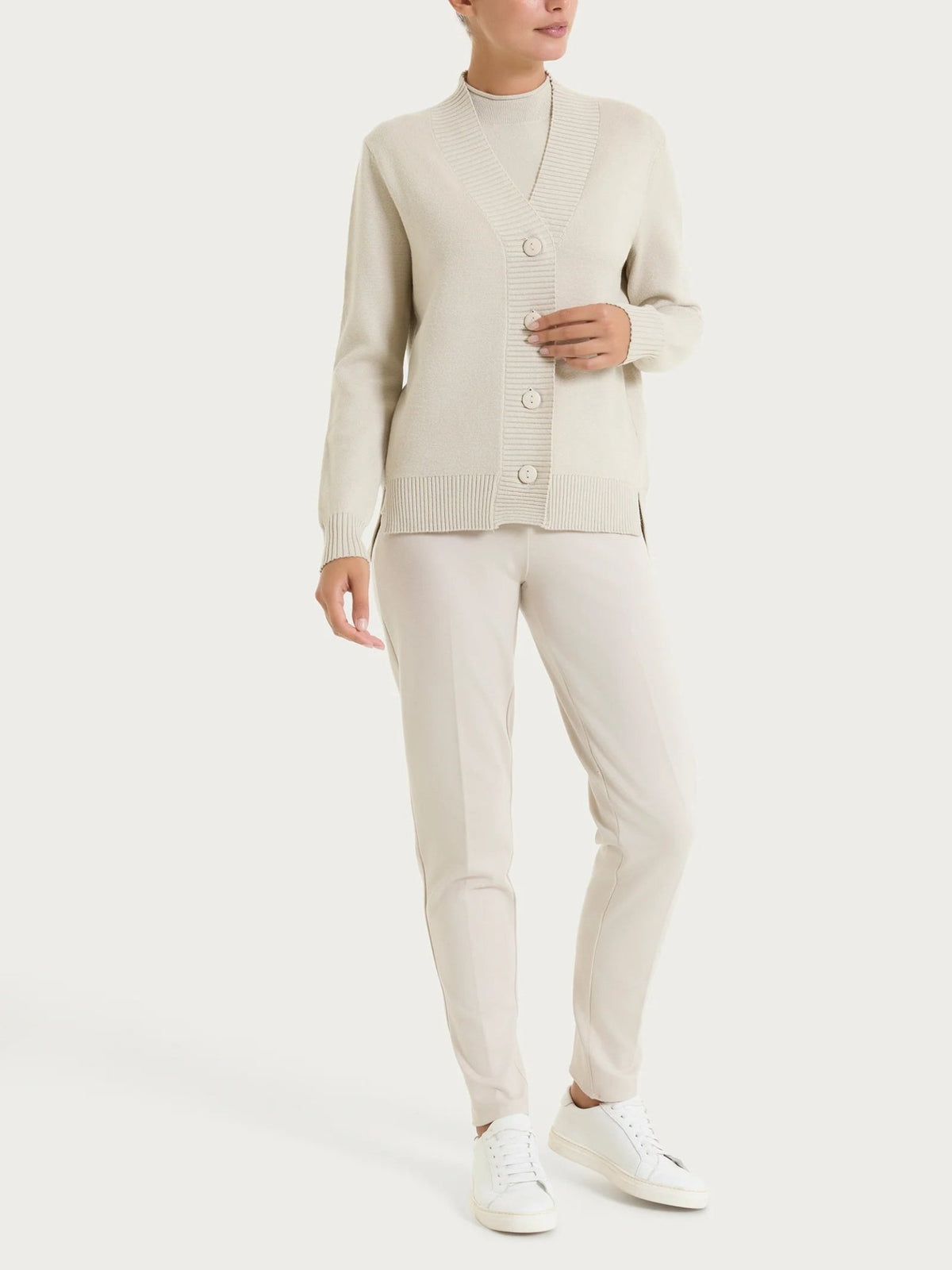 Ragno - Cardigan asimmetrico con bottoni in Super Soft - Donna - World Fashion