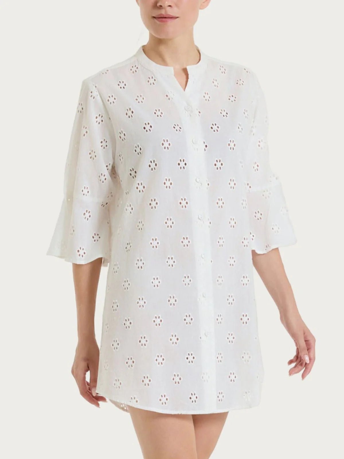 Ragno - Chemisier con manica ampia in Sangallo - Donna - World Fashion